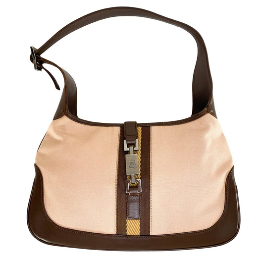 GUCCI Jackie Pink Cotton × Leather SherryLine Shoulder Bag, in , Sold by HIVE PRELOVED - Handle Bags, ,