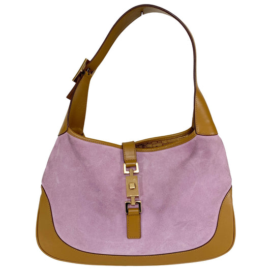 GUCCI Jackie Pink Suede Shoulder Bag, in , Sold by HIVE PRELOVED - Shoulder Bags, ,