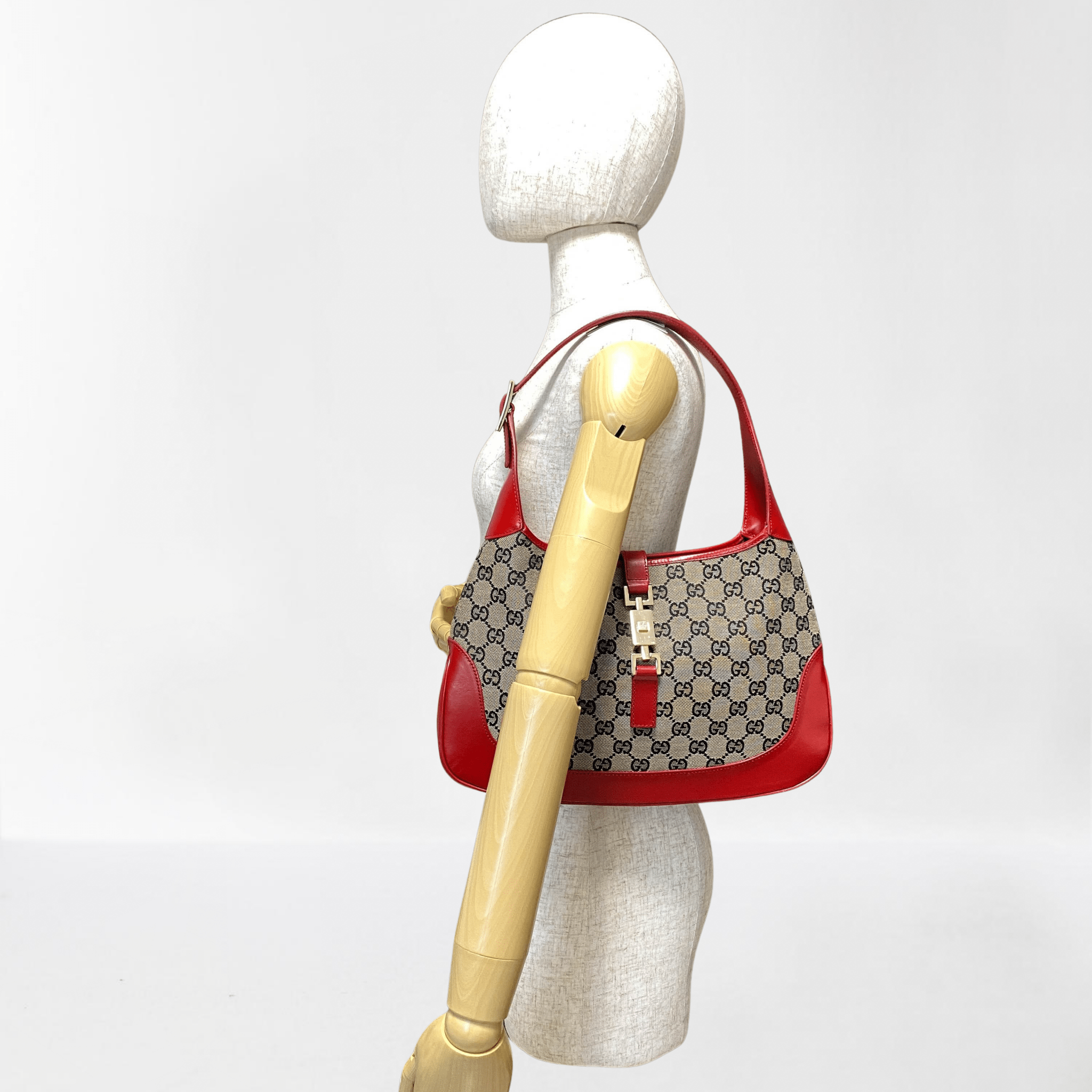 GUCCI Jackie Red Leather Shoulder Bag, in , Sold by HIVE PRELOVED - Shoulder Bags, ,