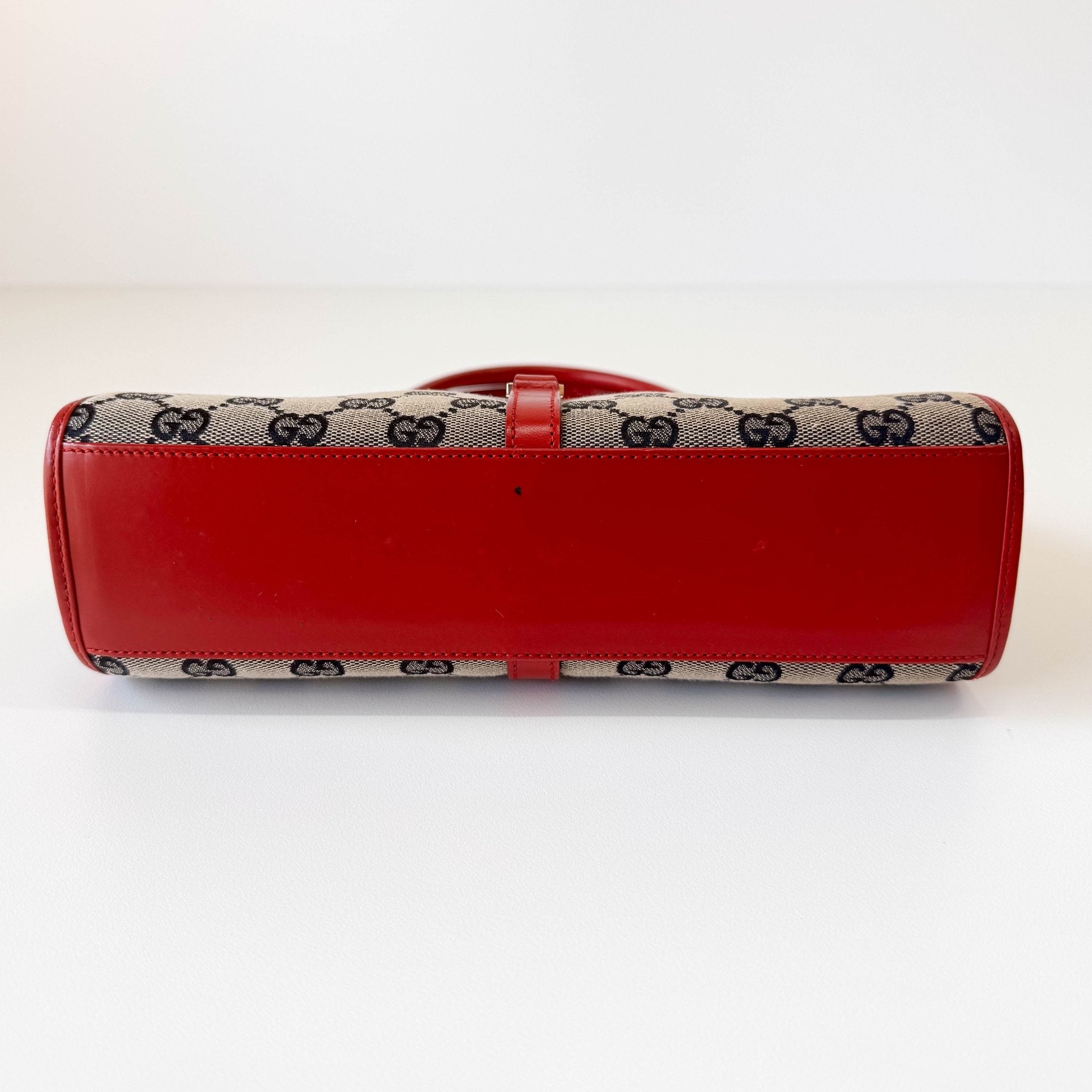 GUCCI Jackie Small Red GG Canvas Shoulder Bag, in , Sold by HIVE PRELOVED - Shoulder Bags, ,