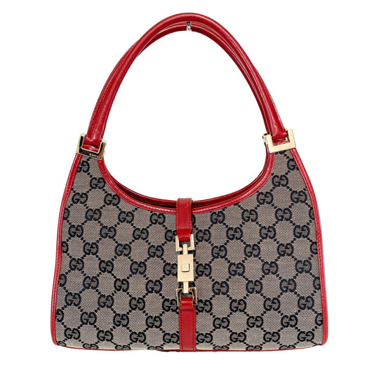 GUCCI Jackie Small Red GG Canvas Shoulder Bag, in , Sold by HIVE PRELOVED - Handle Bags, Shoulder Bags,
