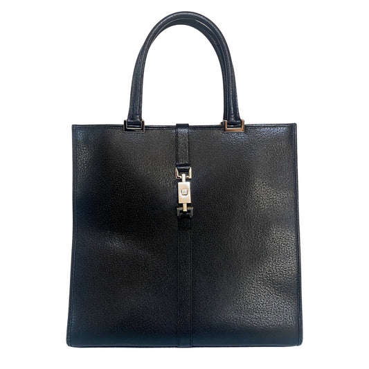 GUCCI Jackie Square Large Black Leather Handbag, in , Sold by HIVE PRELOVED - Handle Bags, Totes,