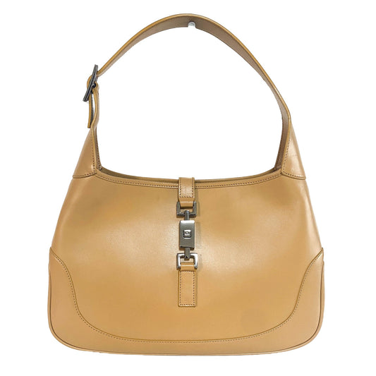 GUCCI Jackie Vintage Leather, Leather (unspecified) in Neutral, Sold by HIVE PRELOVED - Shoulder Bags, ,