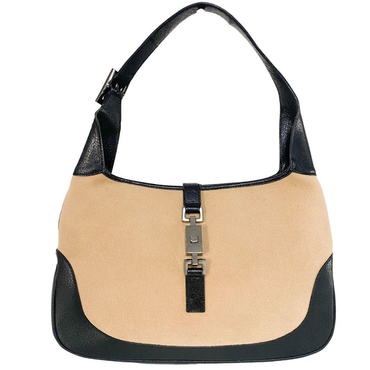 GUCCI Jackie Wool, Wool in Neutral, Sold by HIVE PRELOVED - Shoulder Bags, ,