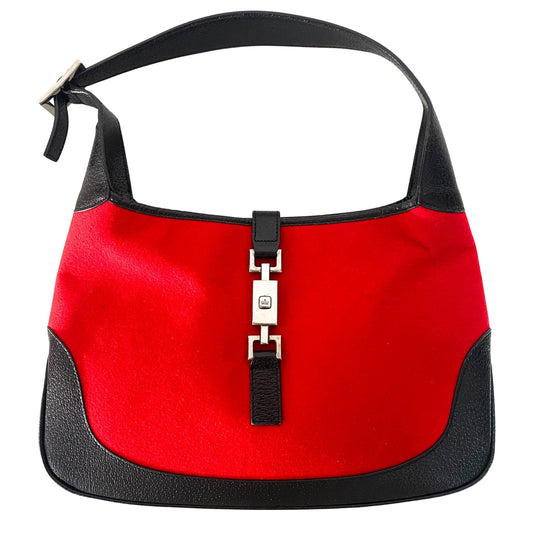GUCCI Jackie Wool Red, in , Sold by HIVE PRELOVED - Shoulder Bags, ,