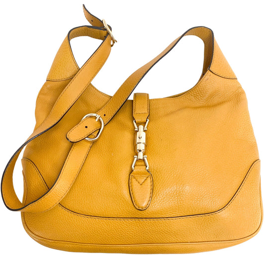 GUCCI Jackie Yellow Leather Shoulder Bag, in , Sold by HIVE PRELOVED - Shoulder Bags, ,