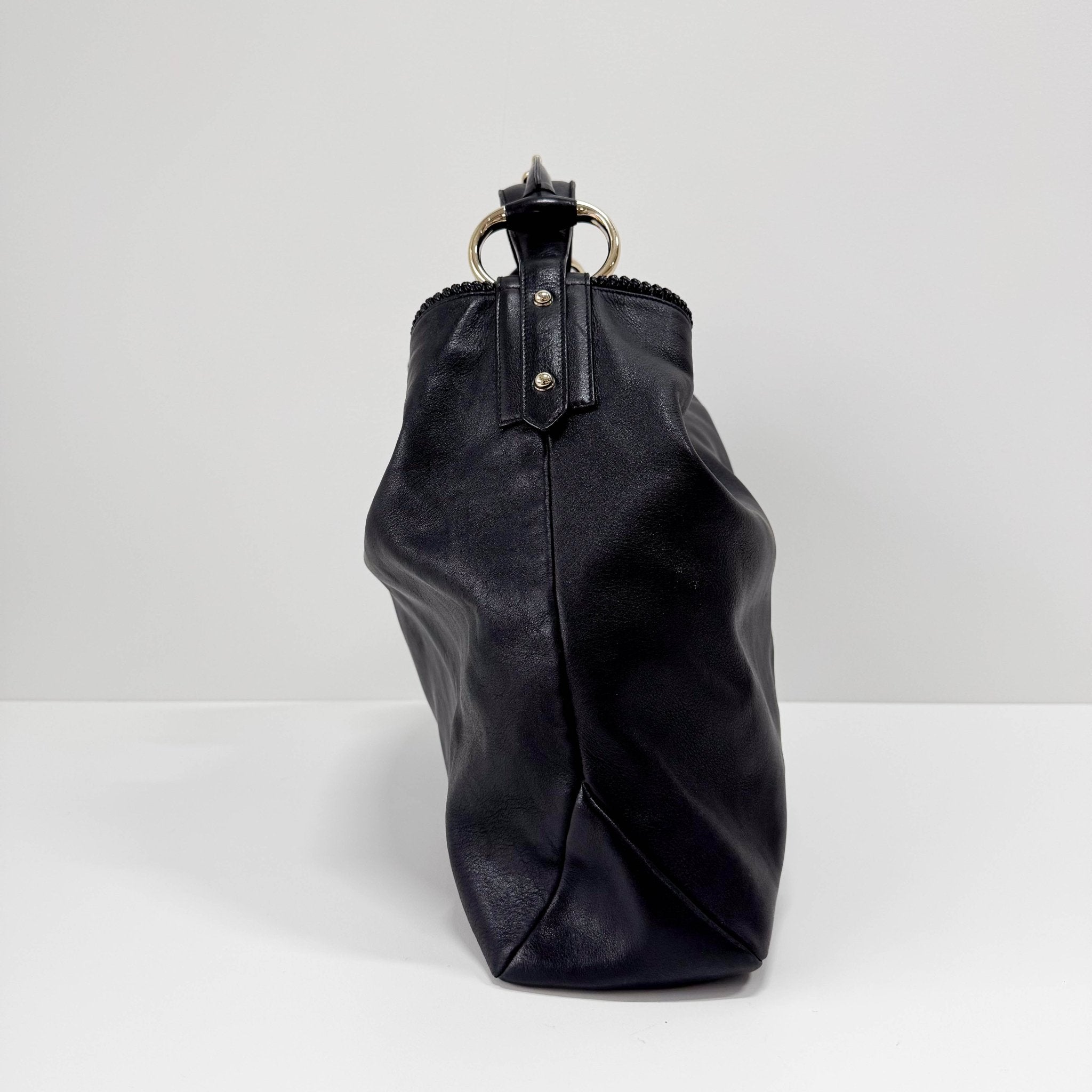 GUCCI Large Black Leather Horsebit Shoulder Bag, in , Sold by HIVE PRELOVED - Shoulder Bags, ,