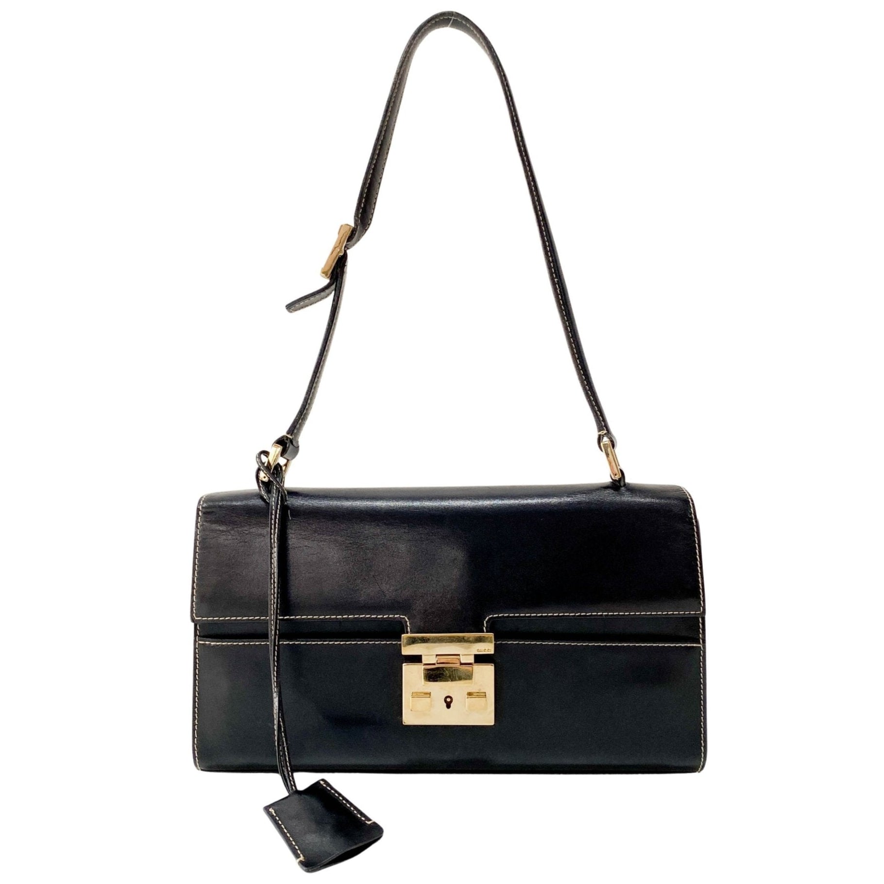 GUCCI Leather Black Shouder Bag, in , Sold by HIVE PRELOVED - Shoulder Bags, ,