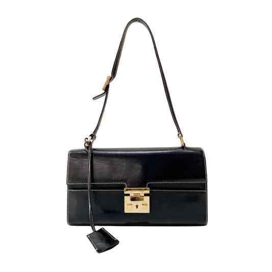 GUCCI Leather Black Shouder Bag, in , Sold by HIVE PRELOVED - Shoulder Bags, ,