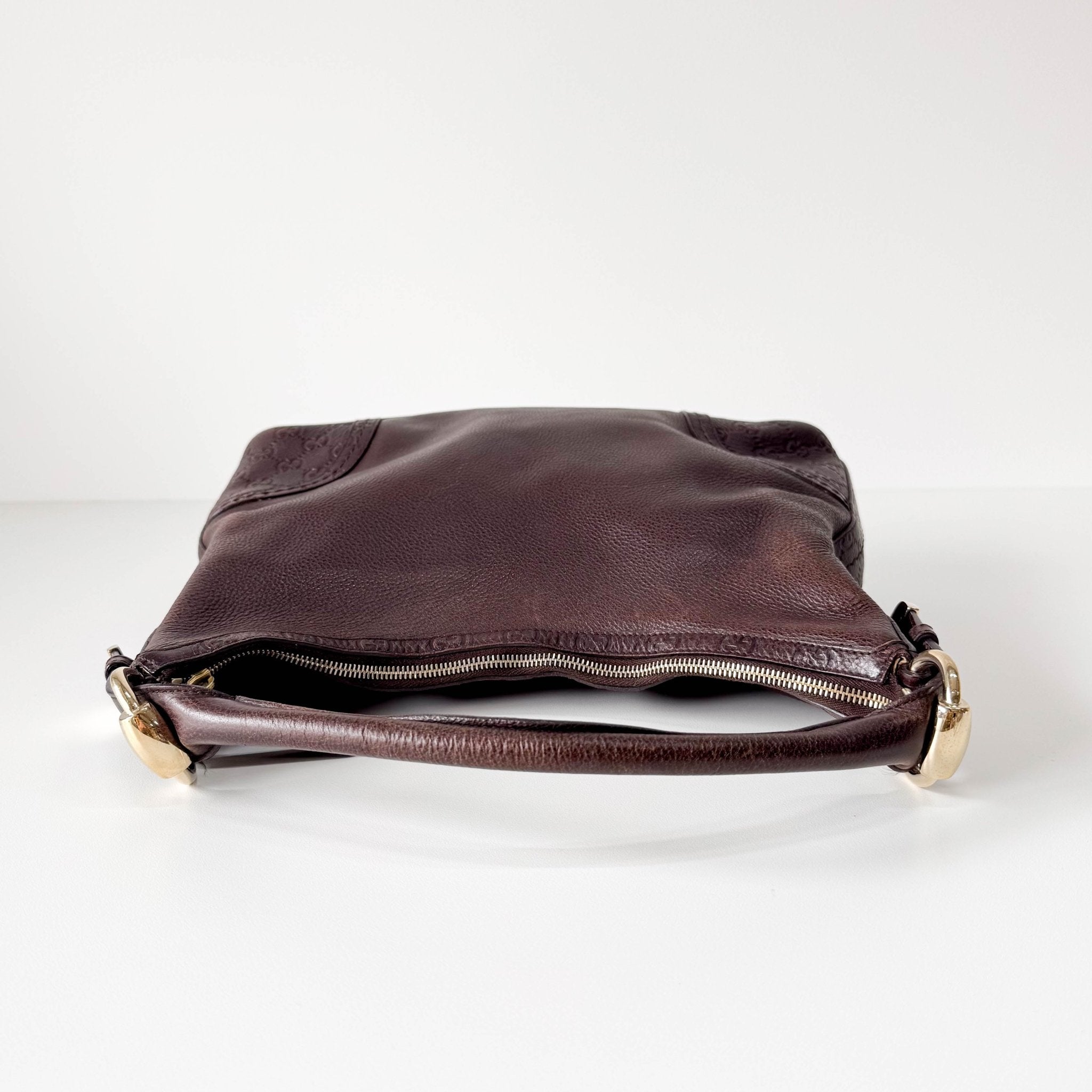 GUCCI Leather Brown Hobo Shoulder Bag, in , Sold by HIVE PRELOVED - Shoulder Bags, ,