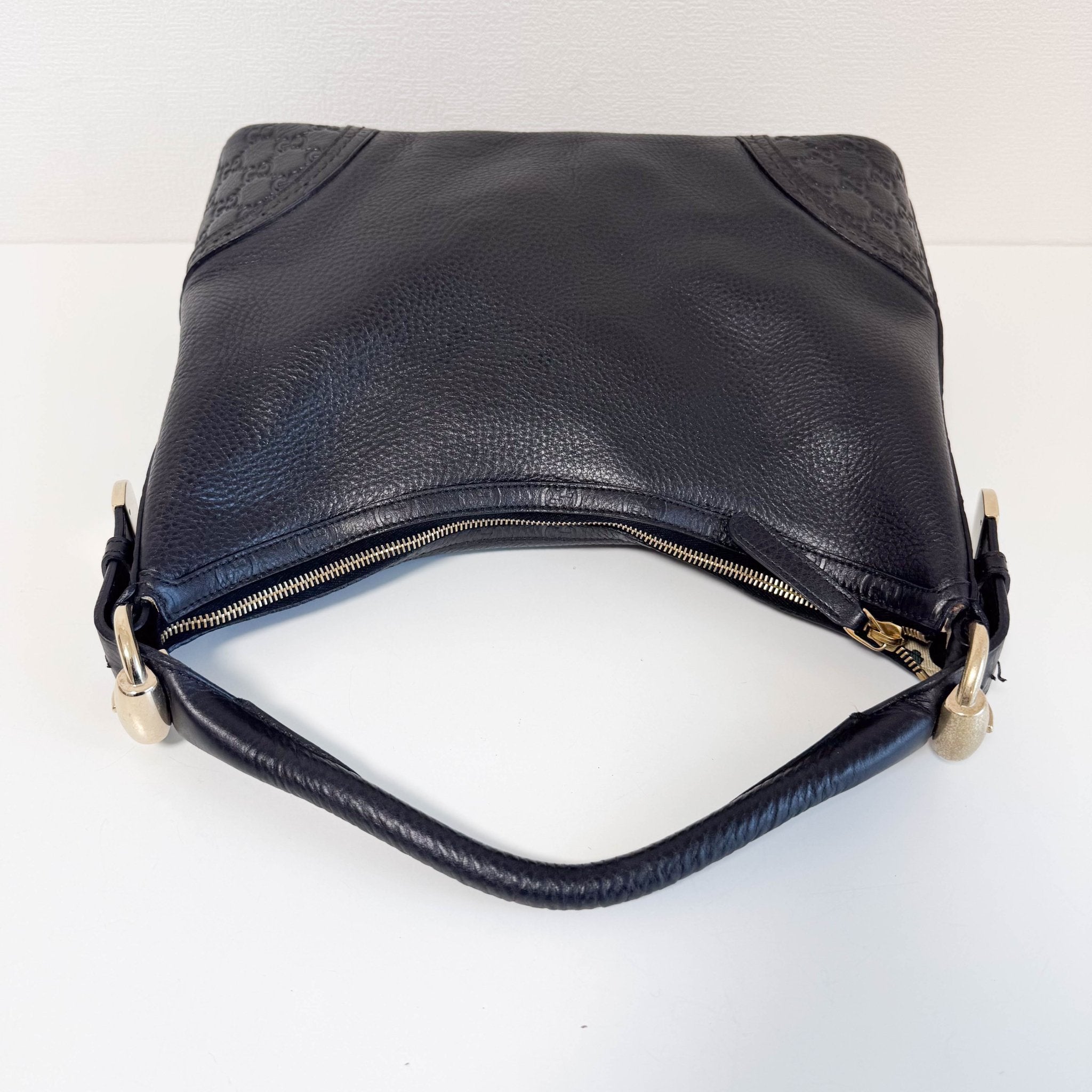 GUCCI Leather Hobo Black Shoulder Bag, in , Sold by HIVE PRELOVED - Shoulder Bags, ,