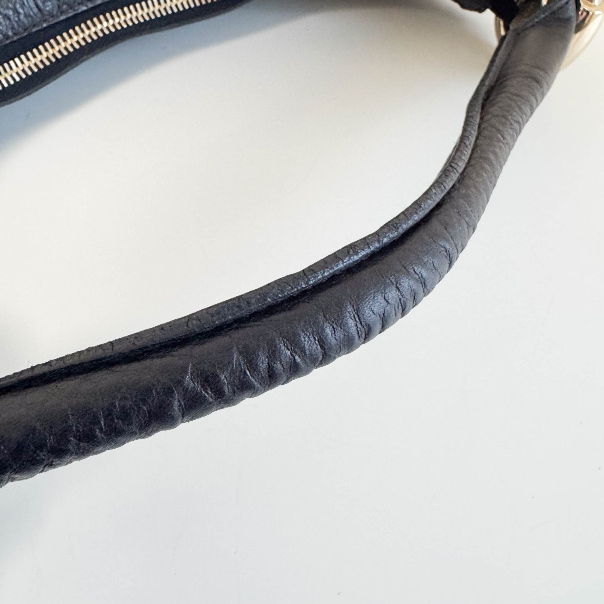 GUCCI Leather Hobo Black Shoulder Bag, in , Sold by HIVE PRELOVED - Shoulder Bags, ,