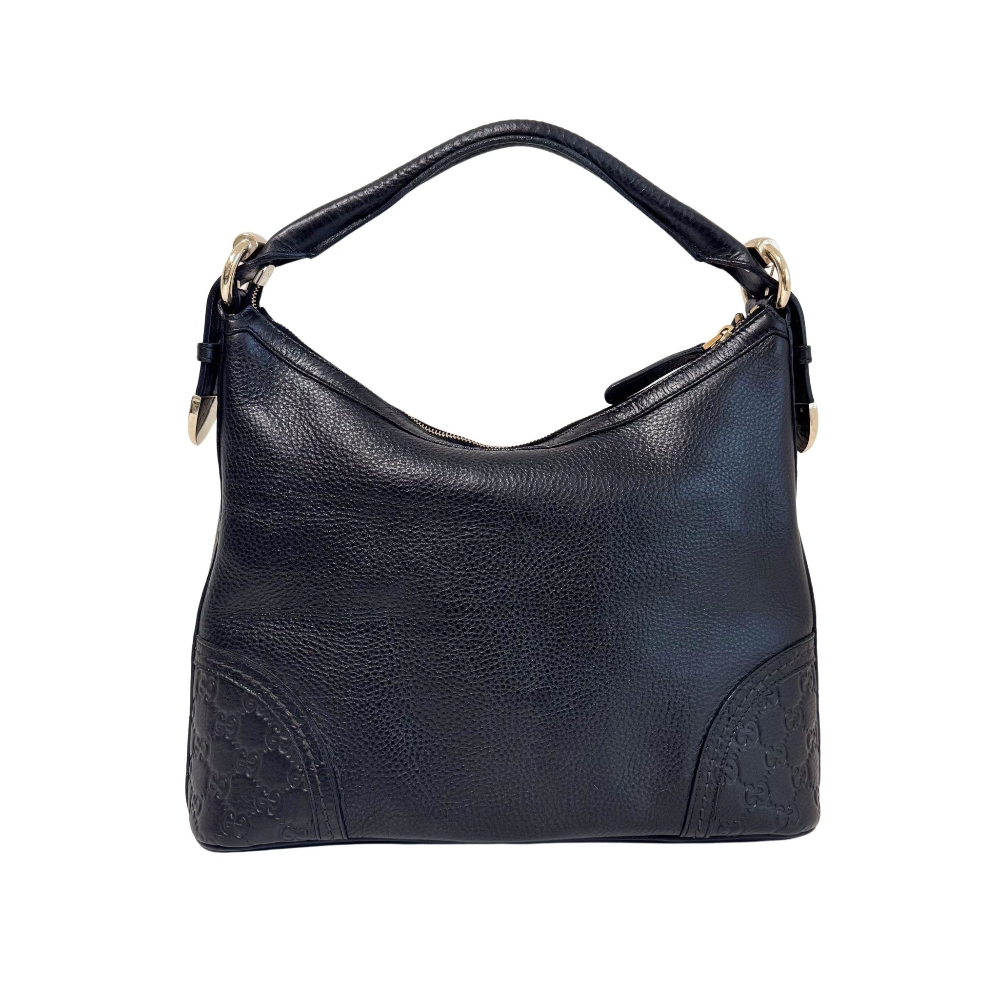 GUCCI Leather Hobo Black Shoulder Bag, in , Sold by HIVE PRELOVED - Shoulder Bags, ,