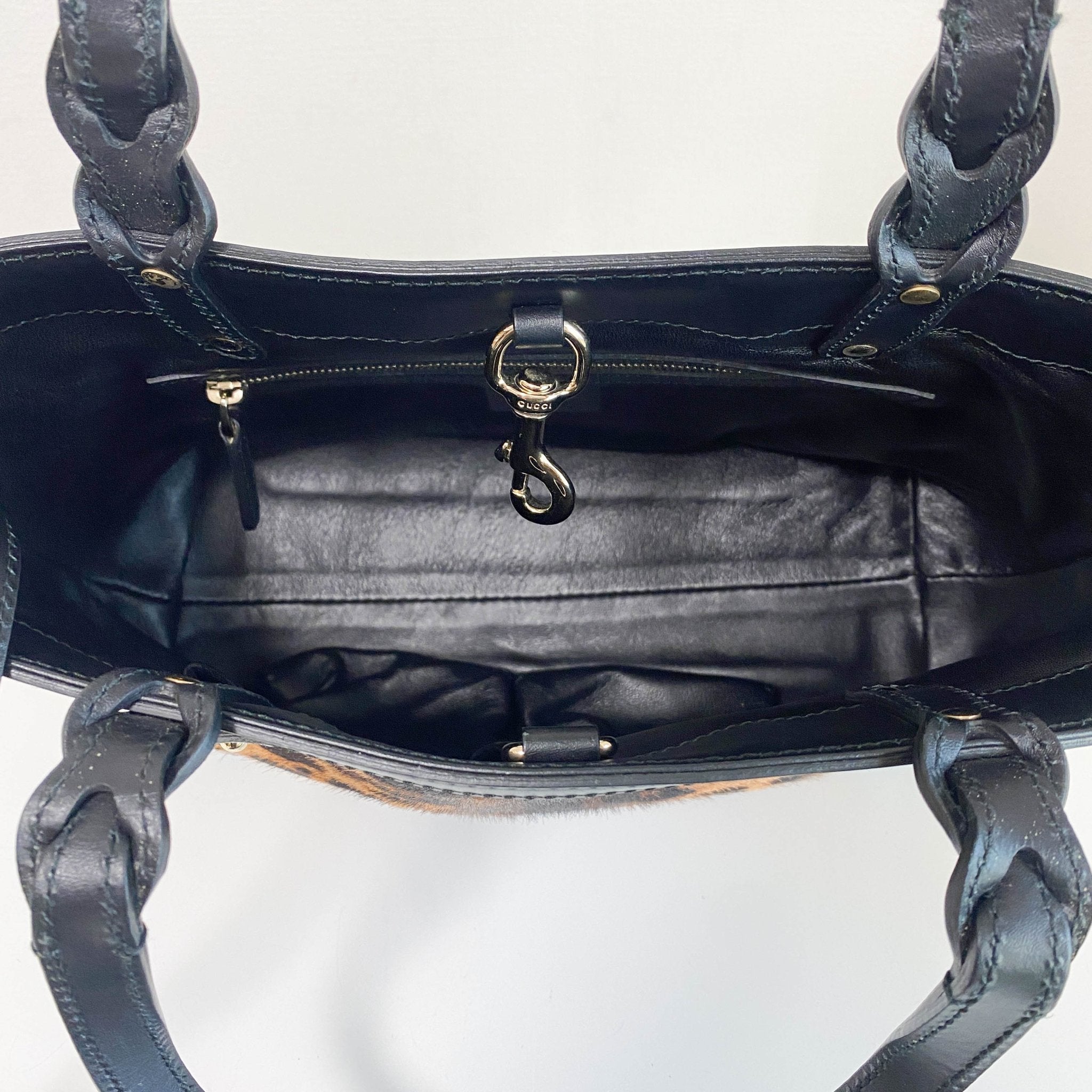 GUCCI Leather x Harako Tote Bag Leopard Print, in , Sold by HIVE PRELOVED - Handle Bags, Shoulder Bags,