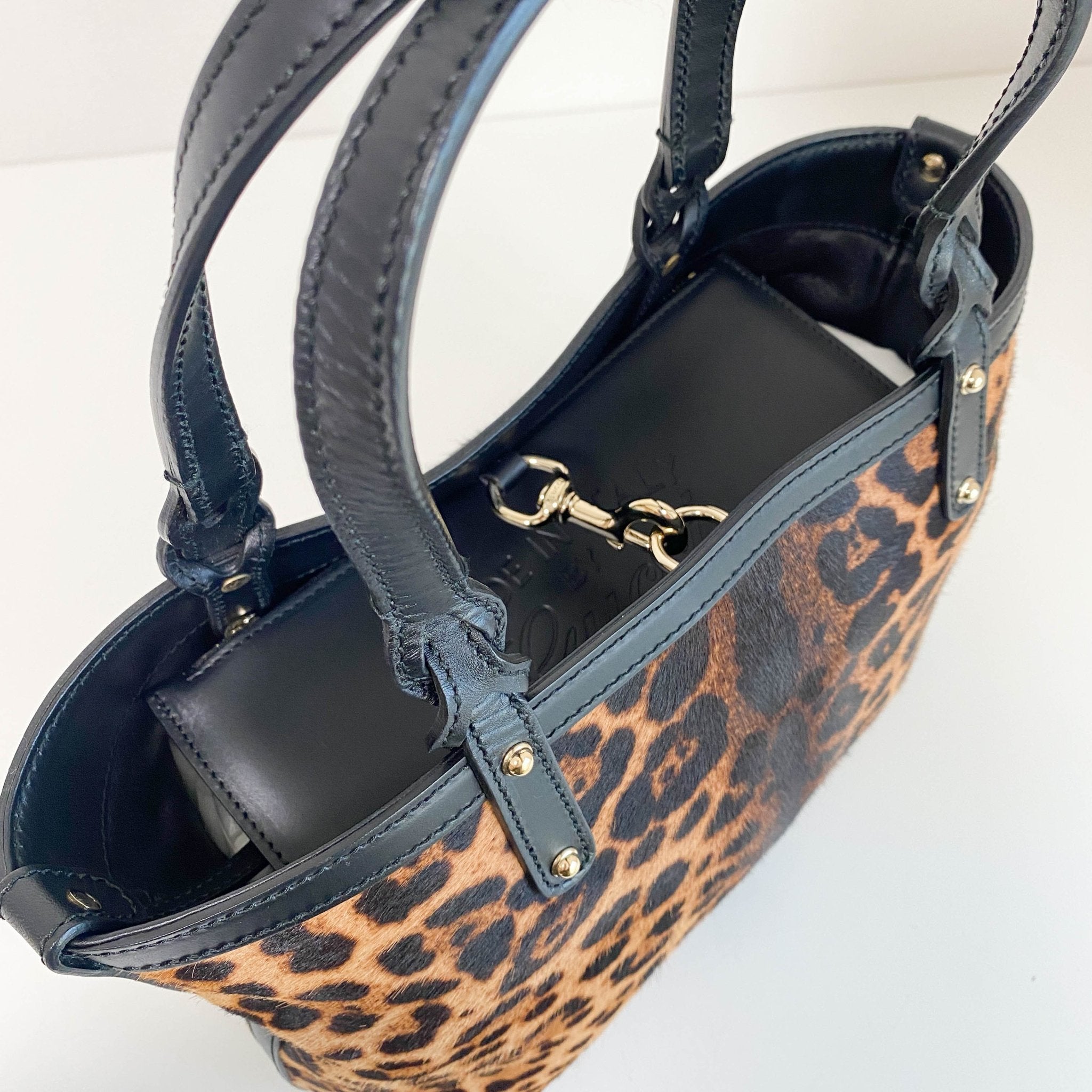 GUCCI Leather x Harako Tote Bag Leopard Print, in , Sold by HIVE PRELOVED - Handle Bags, Shoulder Bags,