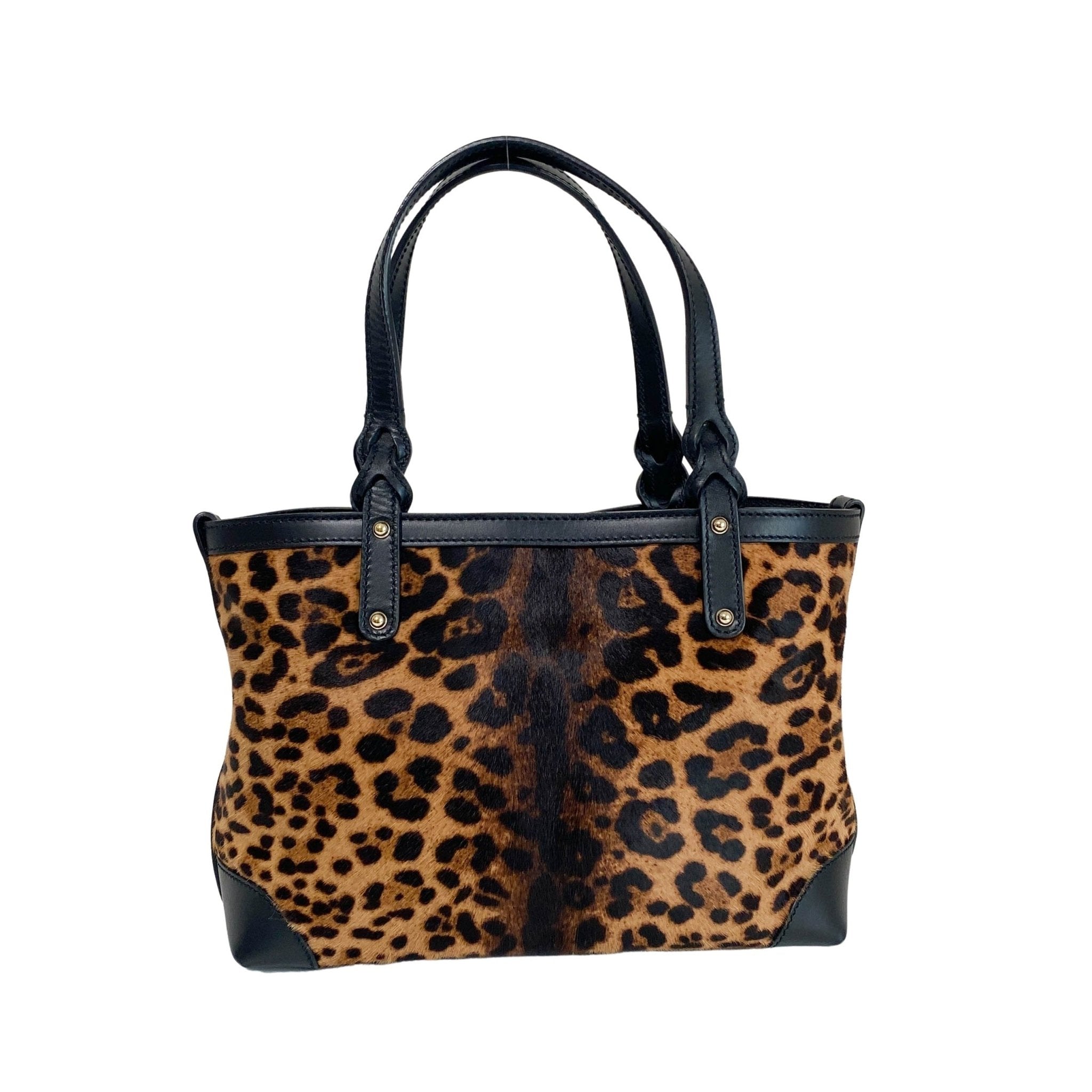 Leather x Harako Tote Bag Leopard Print