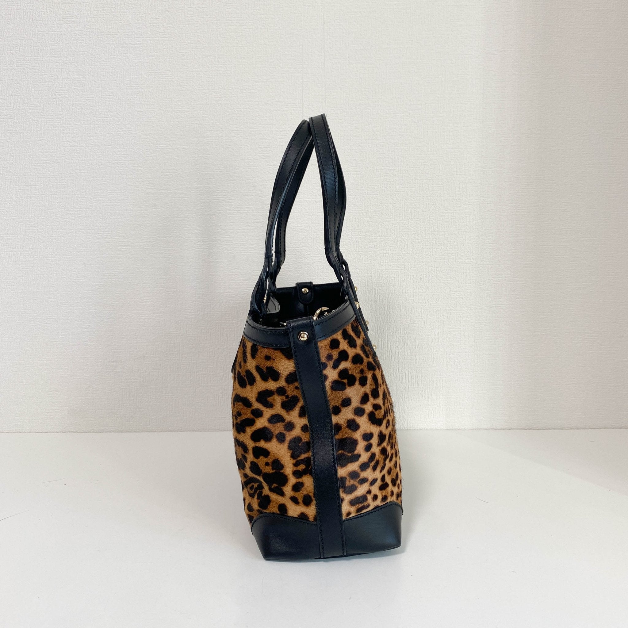 GUCCI Leather x Harako Tote Bag Leopard Print, in , Sold by HIVE PRELOVED - Handle Bags, Shoulder Bags,