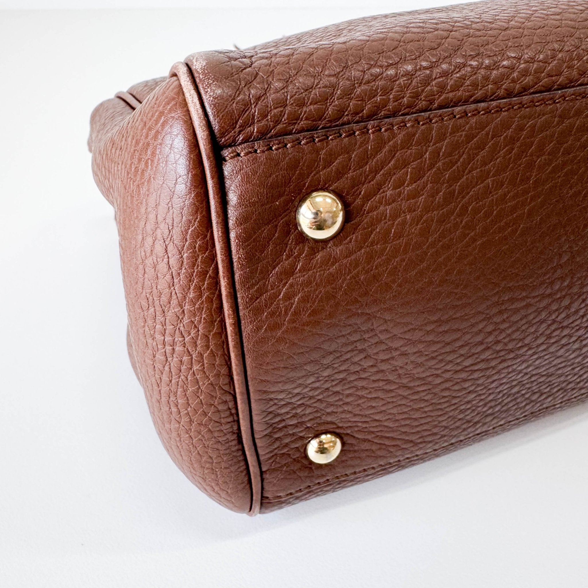 GUCCI Logo Bamboo Shopper Brown Leather Handbag, in , Sold by HIVE PRELOVED - Handle Bags, ,