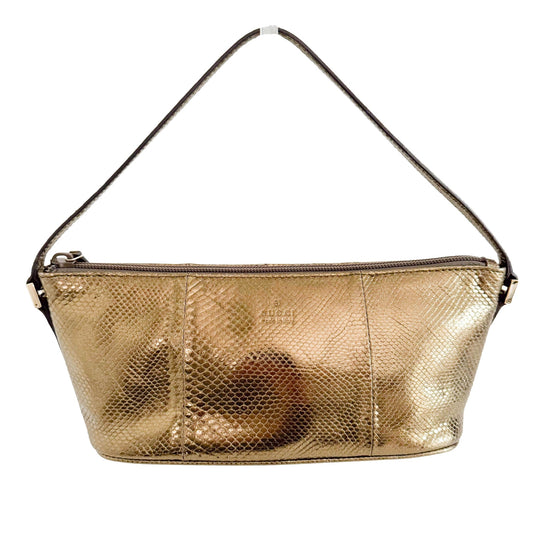 GUCCI Metallic Gold Pochette Pouch Bag, in , Sold by HIVE PRELOVED - Mini bags, Shoulder Bags,