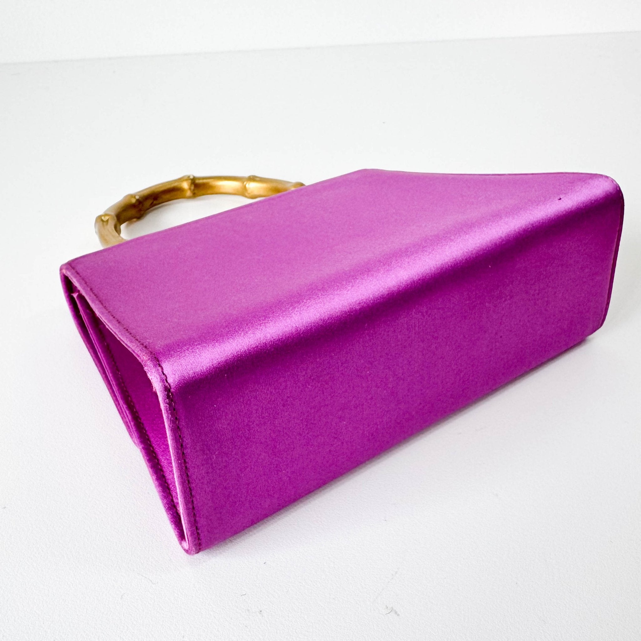 GUCCI Mini Bamboo Pink Satin Handle Bag, in , Sold by HIVE PRELOVED - Handle Bags, ,