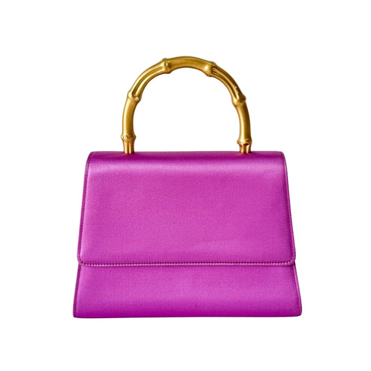 GUCCI Mini Bamboo Pink Satin Handle Bag, in , Sold by HIVE PRELOVED - Handle Bags, ,