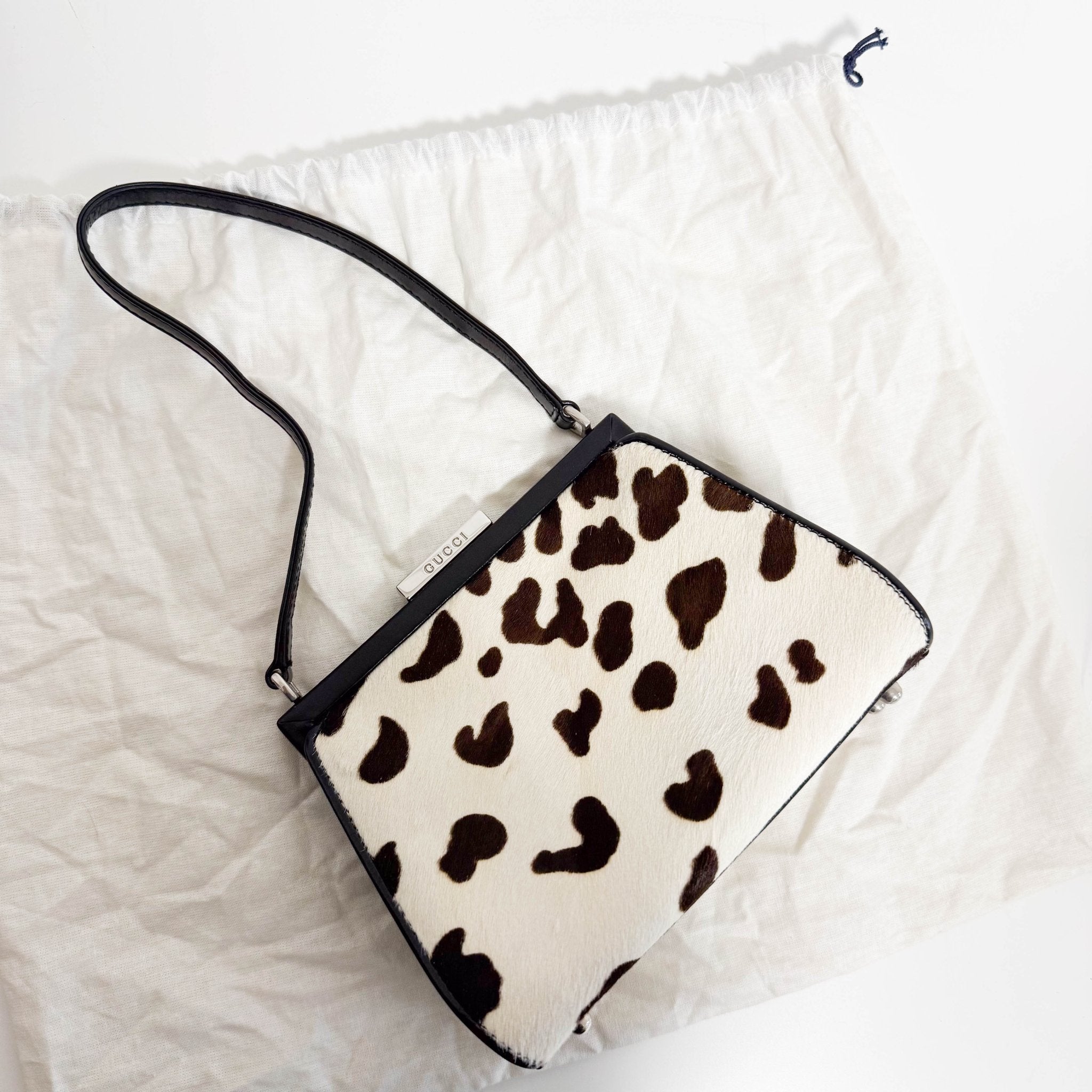 GUCCI Mini Cow Print Pony Hair Handbag – HIVE PRELOVED
