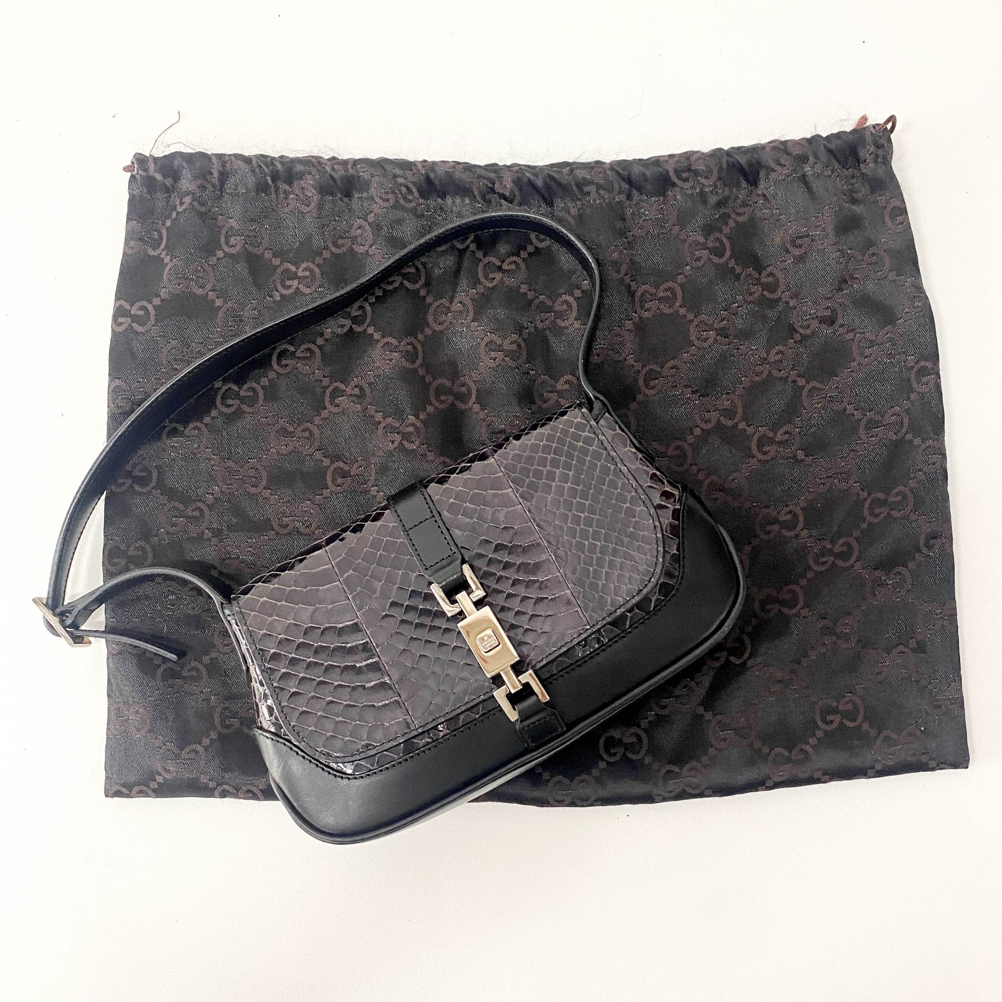 GUCCI Mini Jackie Black Leather Shoulder Bag, in , Sold by HIVE PRELOVED - Shoulder Bags, ,