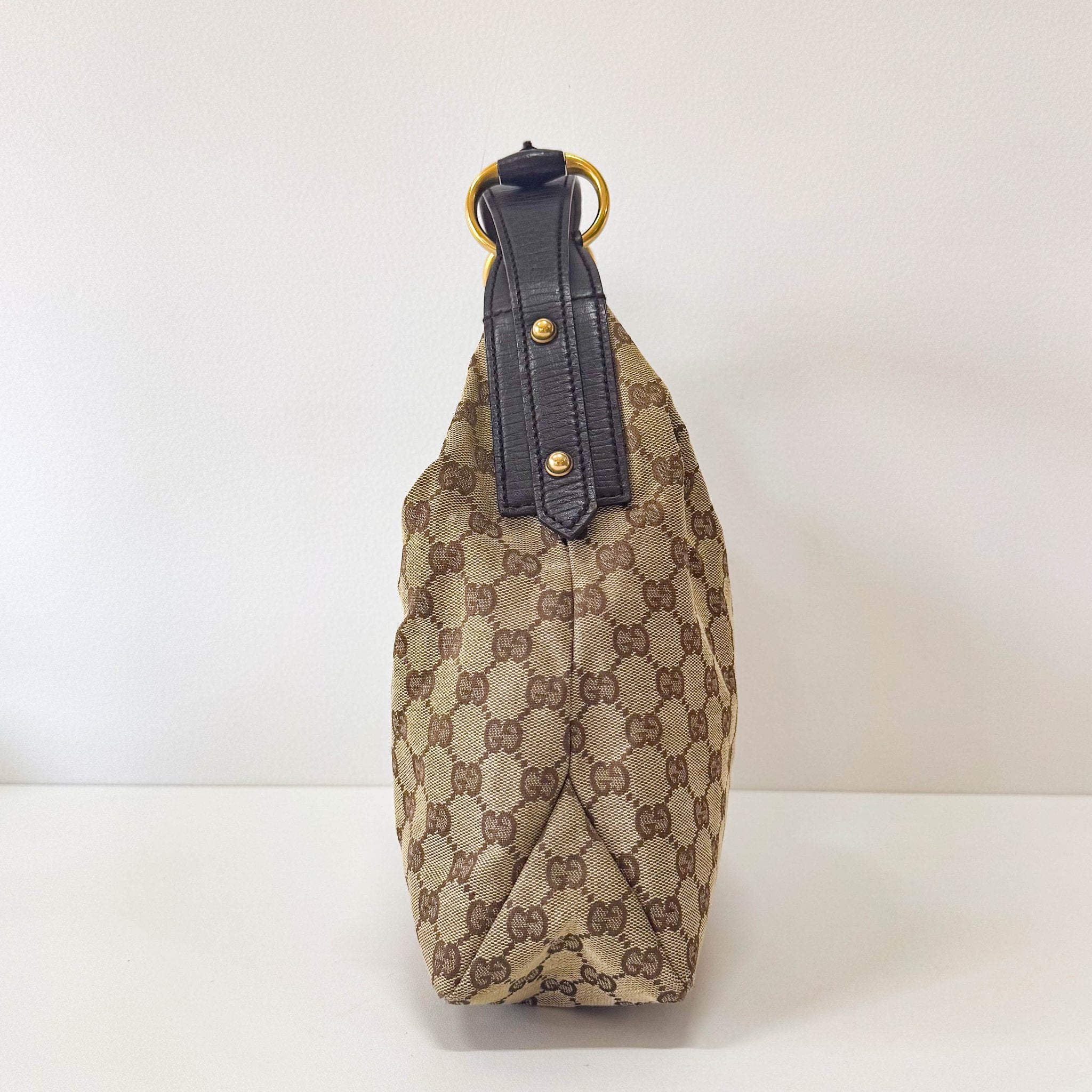 GUCCI Natural Beige Leather Belt Tote Shoulder Bag, in , Sold by HIVE PRELOVED - Shoulder Bags, ,