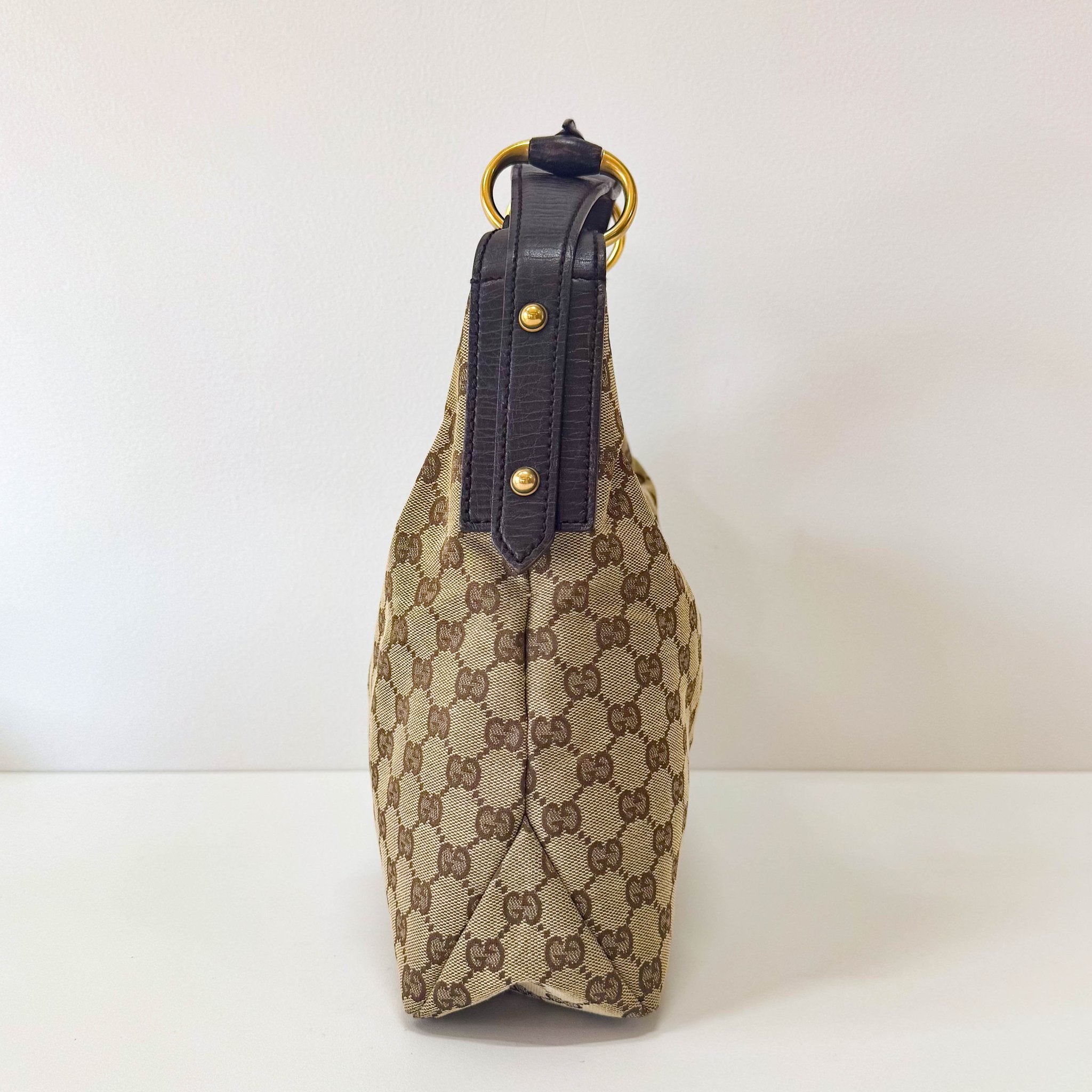 GUCCI Natural Beige Leather Belt Tote Shoulder Bag, in , Sold by HIVE PRELOVED - Shoulder Bags, ,