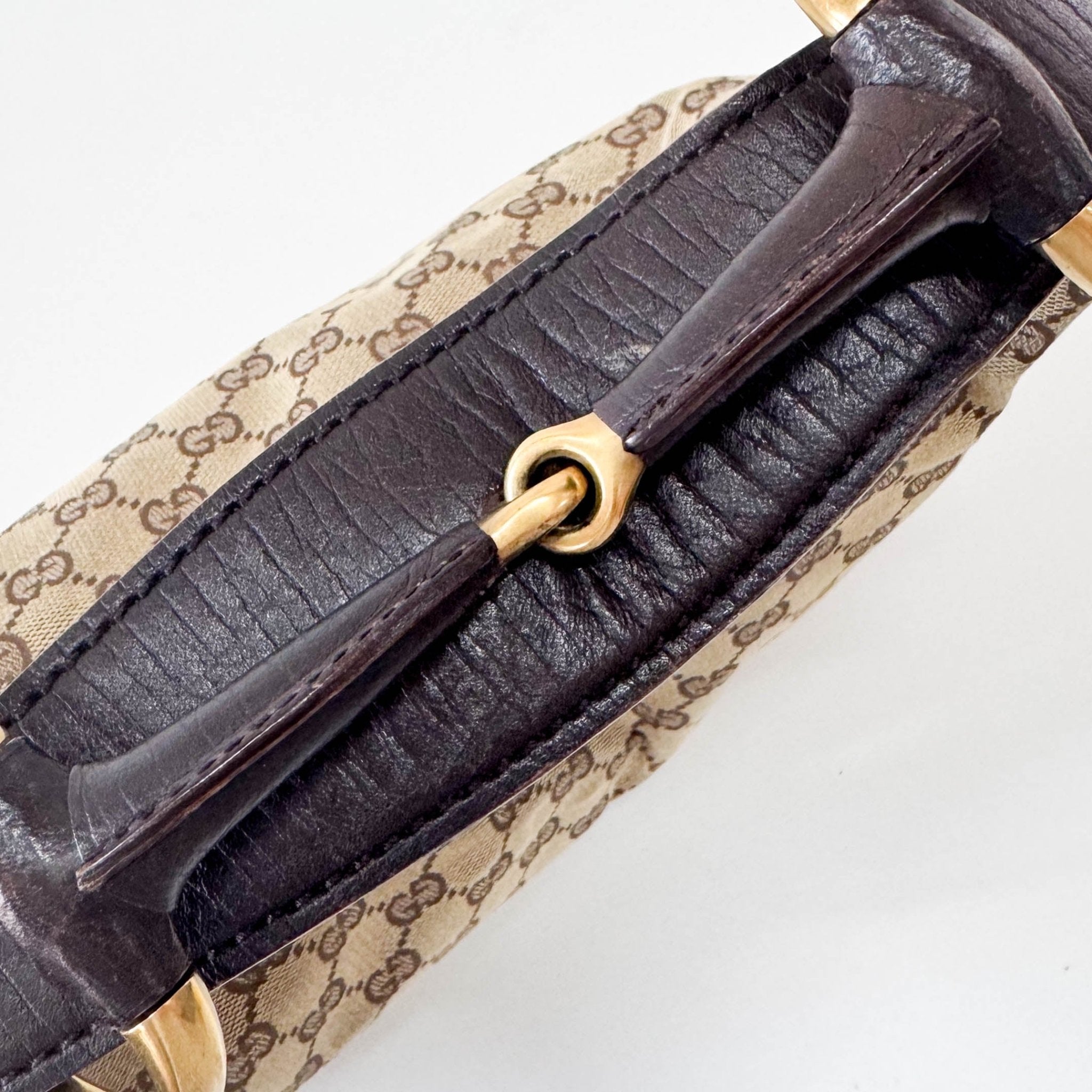 GUCCI Natural Beige Leather Belt Tote Shoulder Bag, in , Sold by HIVE PRELOVED - Shoulder Bags, ,