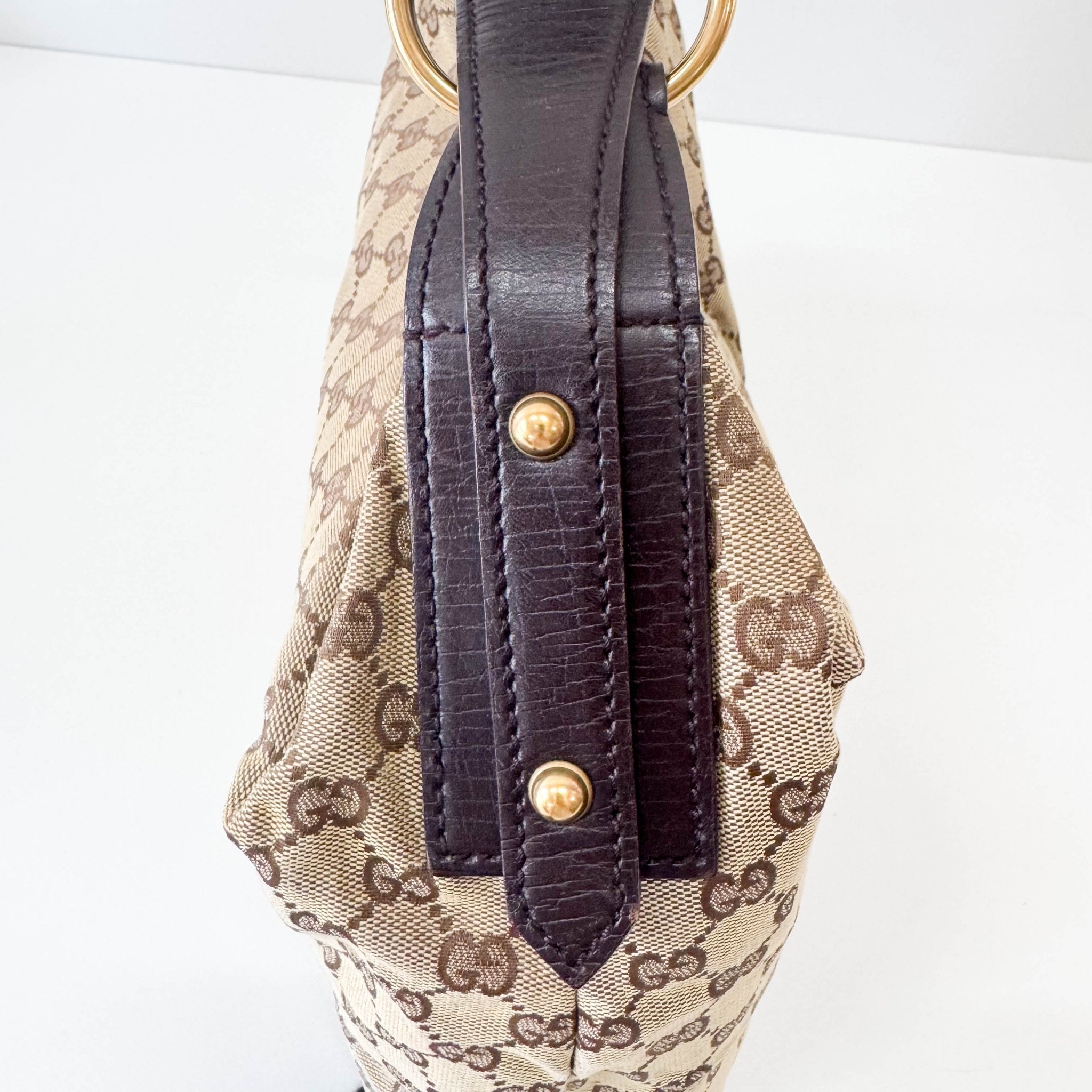 GUCCI Natural Beige Leather Belt Tote Shoulder Bag, in , Sold by HIVE PRELOVED - Shoulder Bags, ,