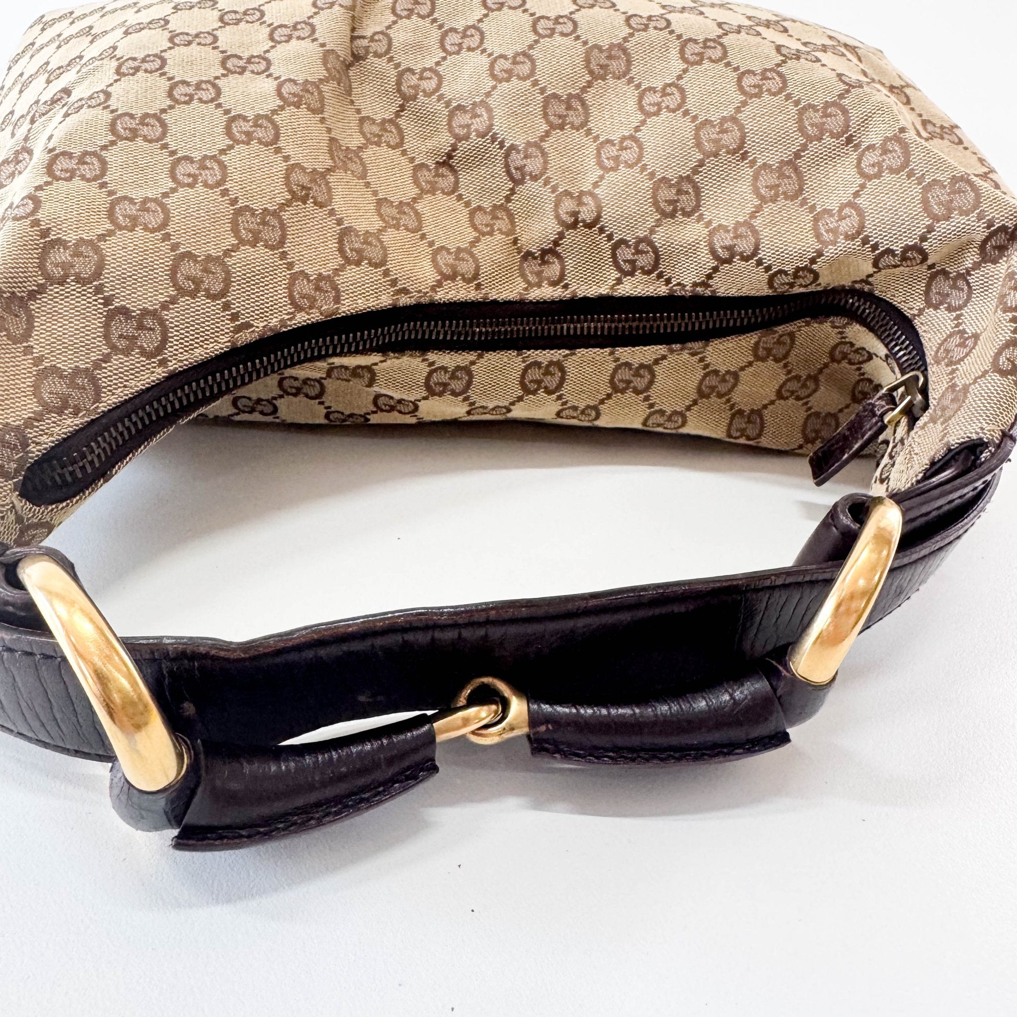 GUCCI Natural Beige Leather Belt Tote Shoulder Bag, in , Sold by HIVE PRELOVED - Shoulder Bags, ,