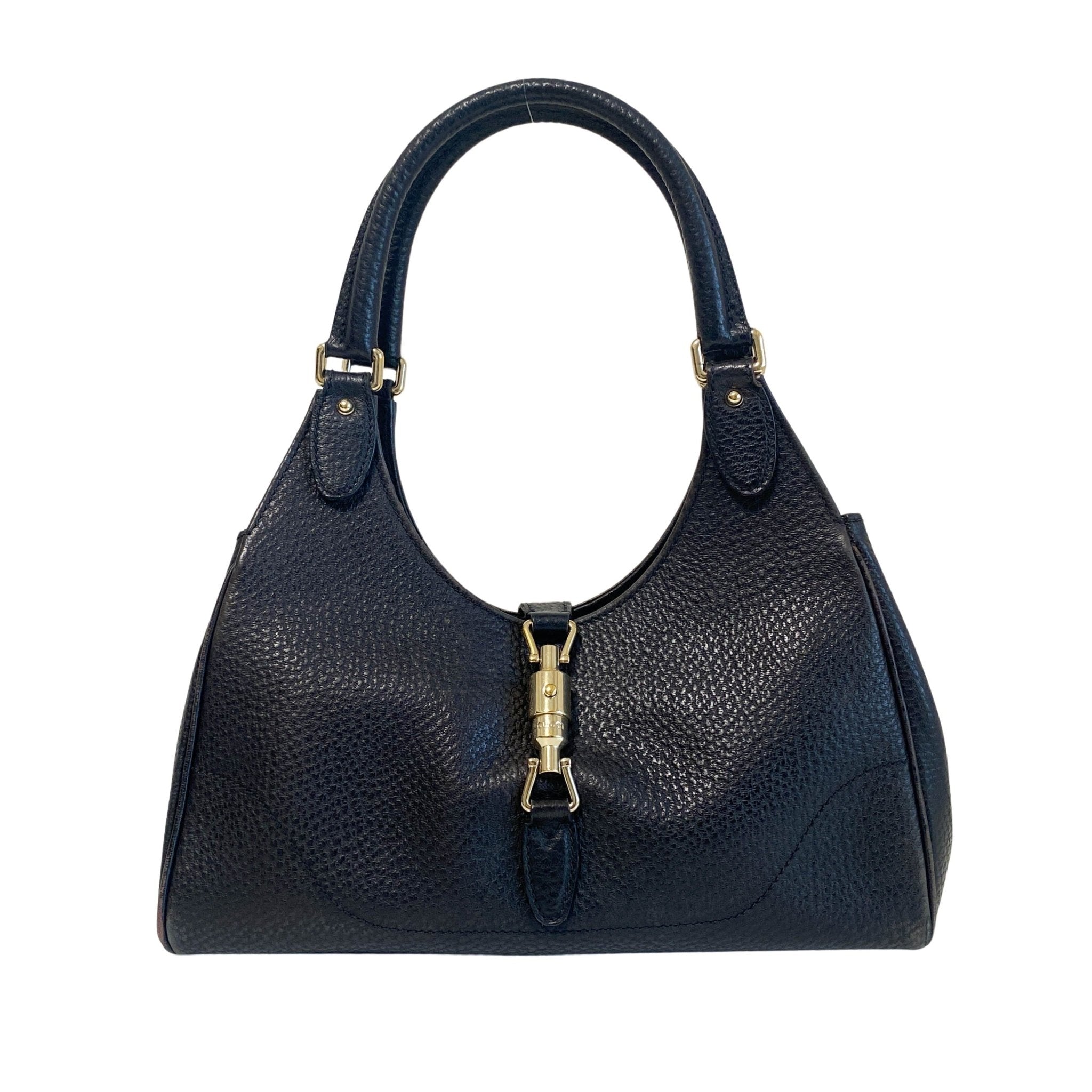 GUCCI New Jackie Black Leather Shoulder Bag – HIVE PRELOVED