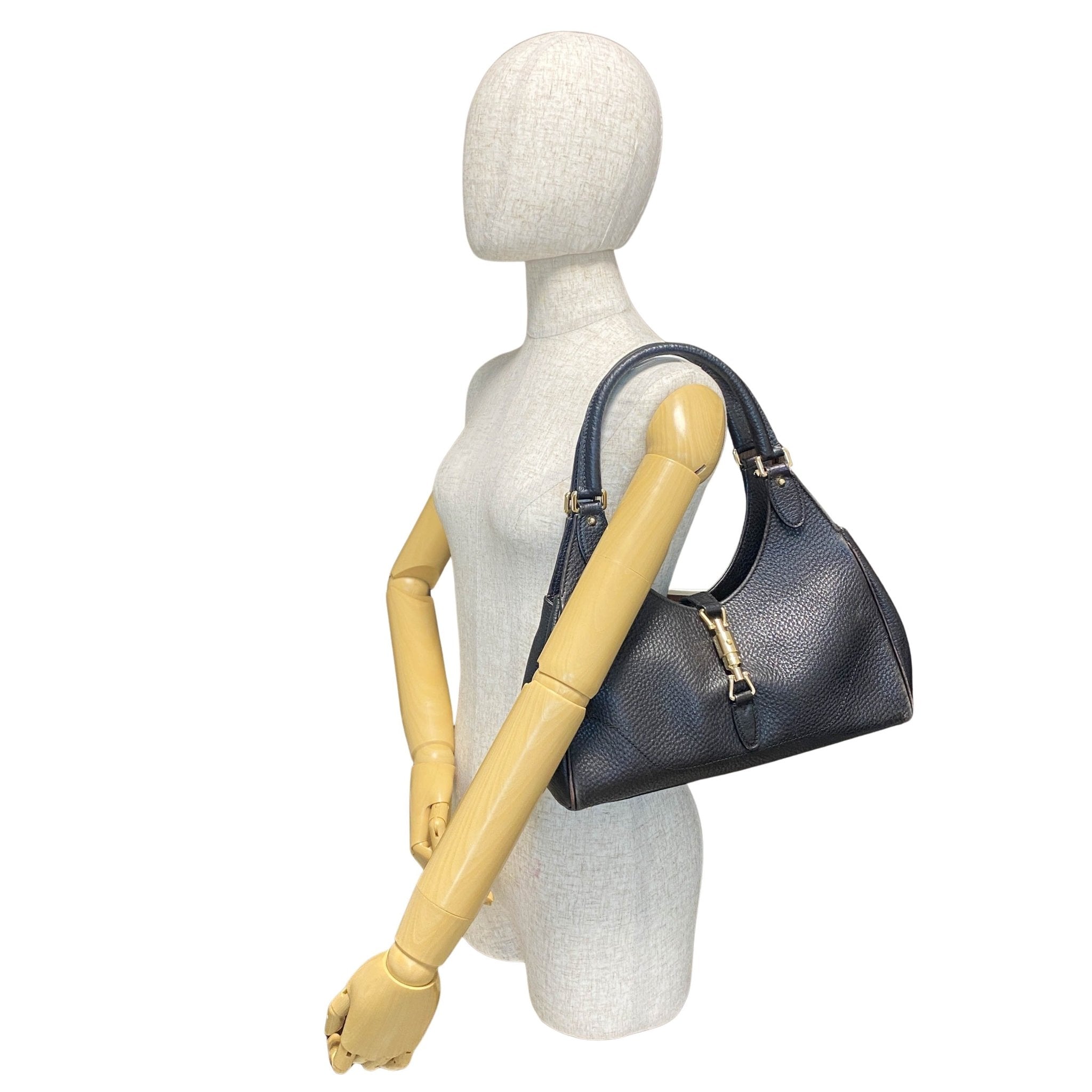 GUCCI New Jackie Black Leather Shoulder Bag, in , Sold by HIVE PRELOVED - Shoulder Bags, ,