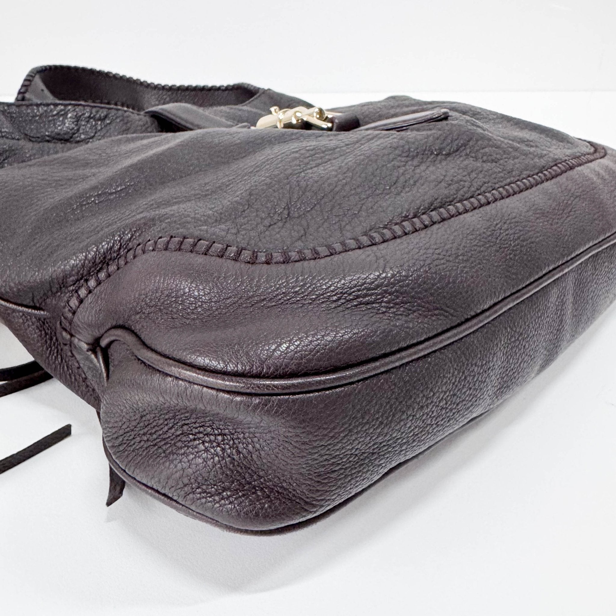 GUCCI New Jackie Calfskin Dark Brown Shoulder Bag, in , Sold by HIVE PRELOVED - Shoulder Bags, ,