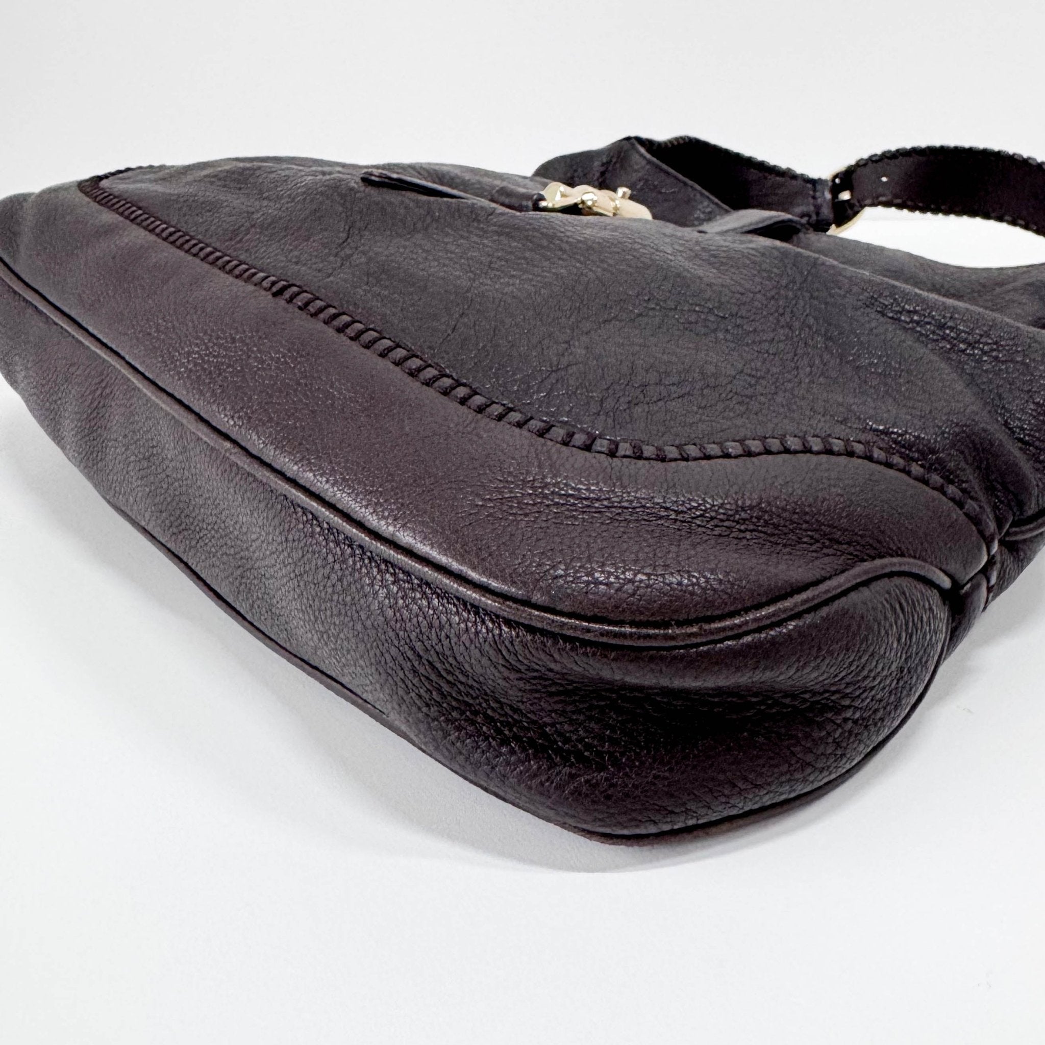 GUCCI New Jackie Calfskin Dark Brown Shoulder Bag, in , Sold by HIVE PRELOVED - Shoulder Bags, ,