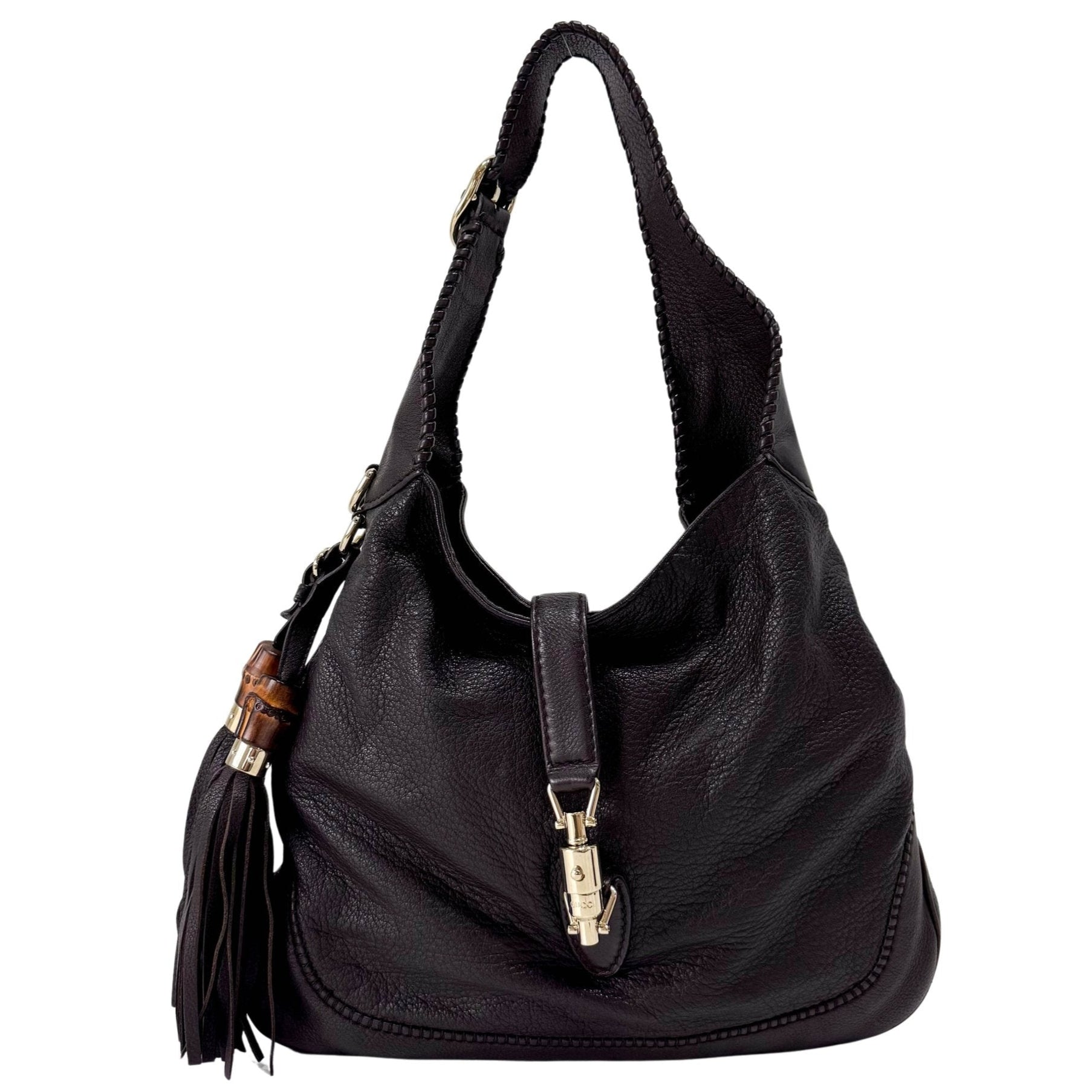 GUCCI New Jackie Calfskin Dark Brown Shoulder Bag, in , Sold by HIVE PRELOVED - Shoulder Bags, ,