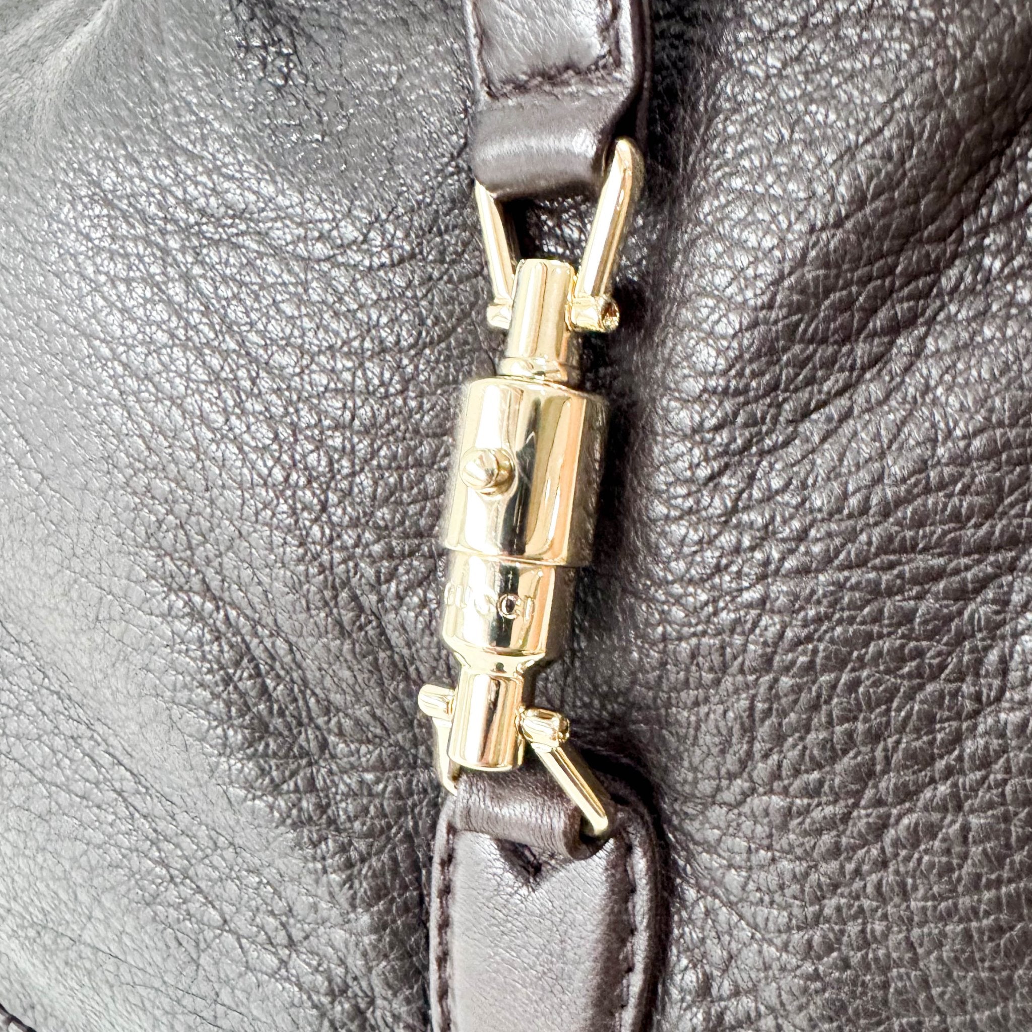 GUCCI New Jackie Calfskin Dark Brown Shoulder Bag, in , Sold by HIVE PRELOVED - Shoulder Bags, ,