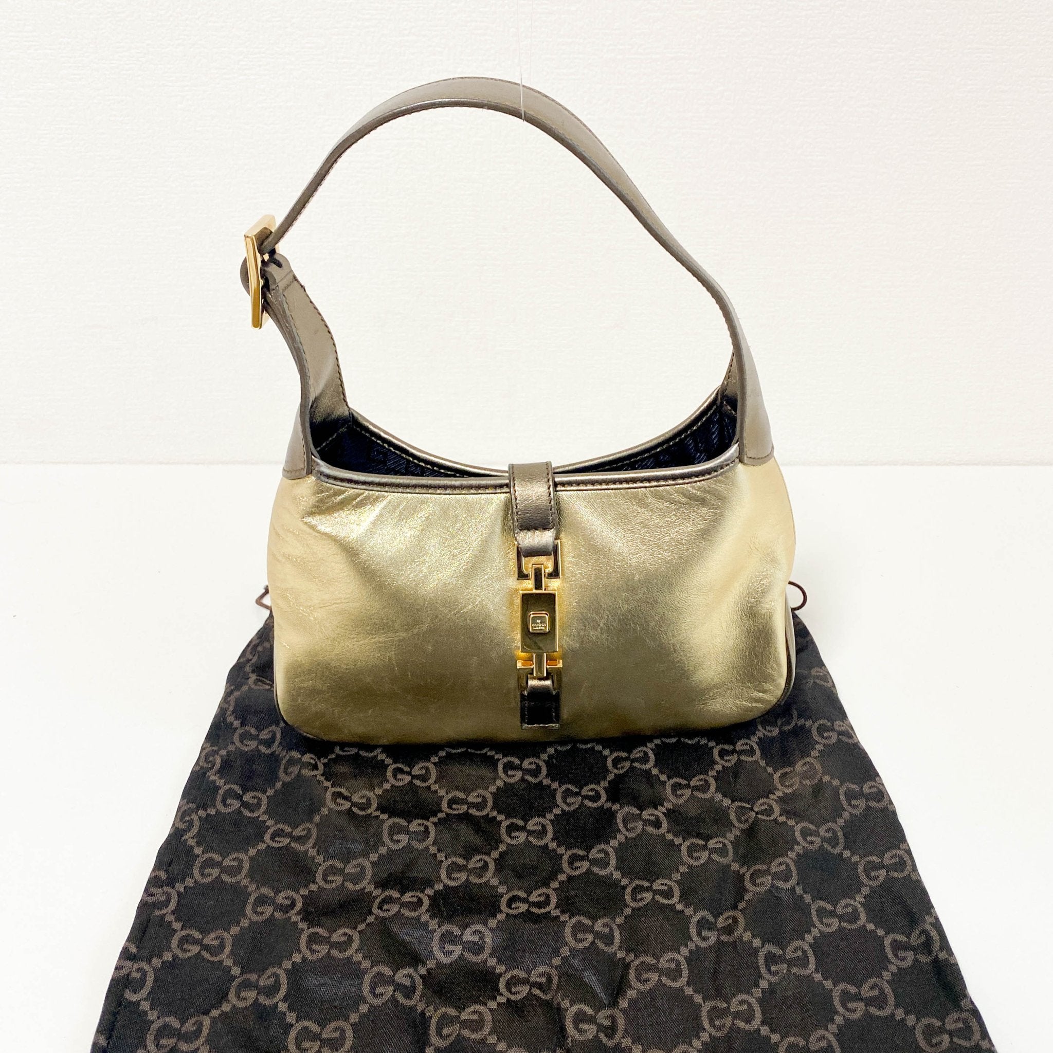 GUCCI New Jackie Gold Handle Bag, in , Sold by HIVE PRELOVED - Handle Bags, ,
