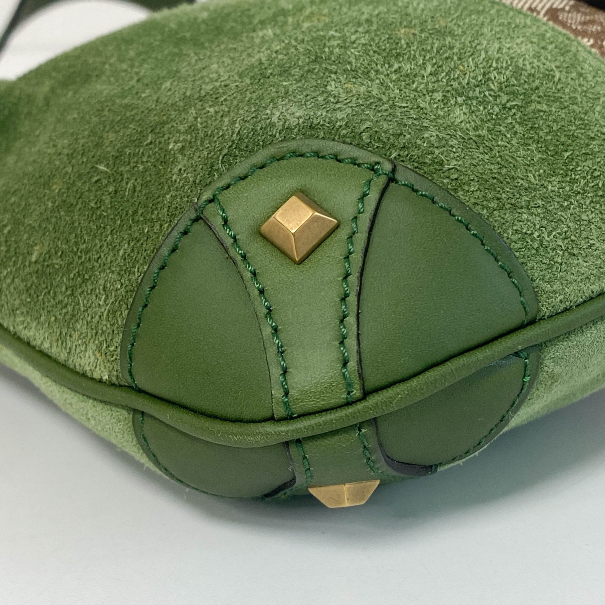 GUCCI New Jackie Green Suede Shoulder Bag, in , Sold by HIVE PRELOVED - Shoulder Bags, ,