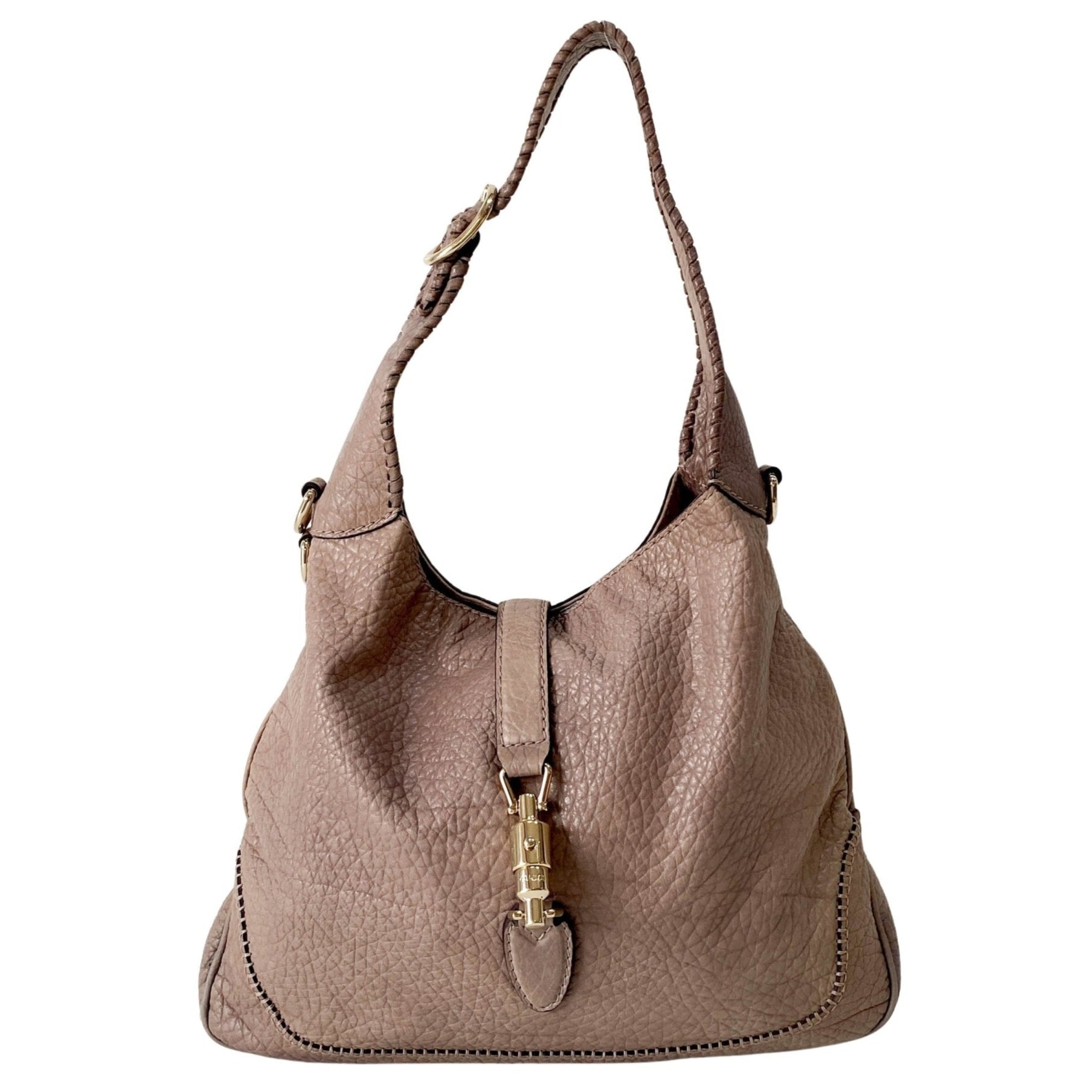 GUCCI New Jackie Grey Leather Shoulder Bag, in , Sold by HIVE PRELOVED - Shoulder Bags, ,