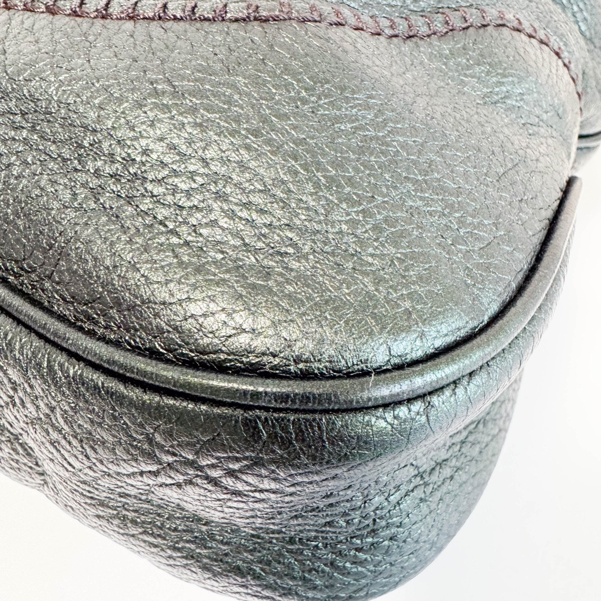 GUCCI New Jackie Metallic Calfskin Medium Shoulder Bag Green, in , Sold by HIVE PRELOVED - Shoulder Bags, ,