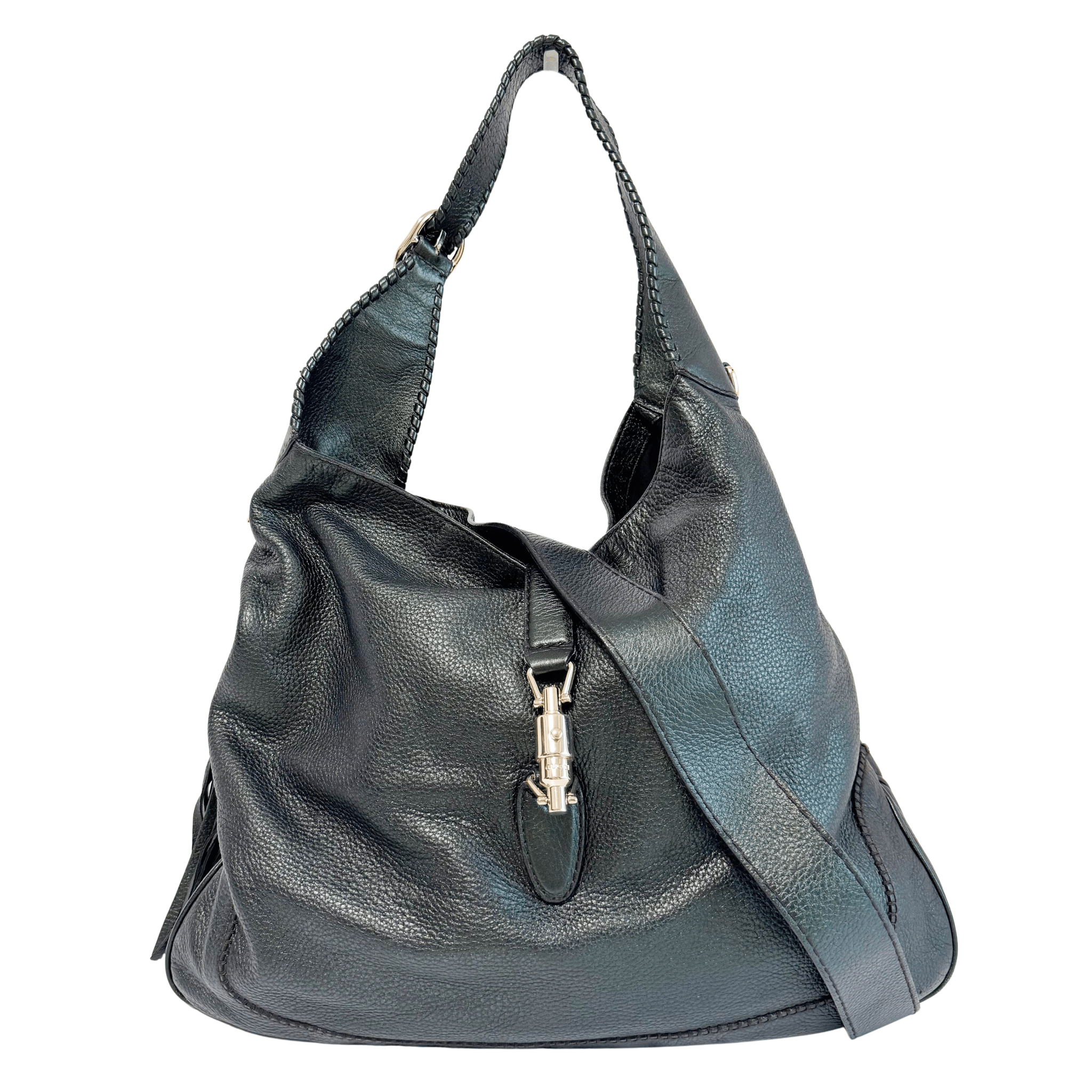 GUCCI New Jackie Metallic Calfskin Medium Shoulder Bag Green, in , Sold by HIVE PRELOVED - Shoulder Bags, ,