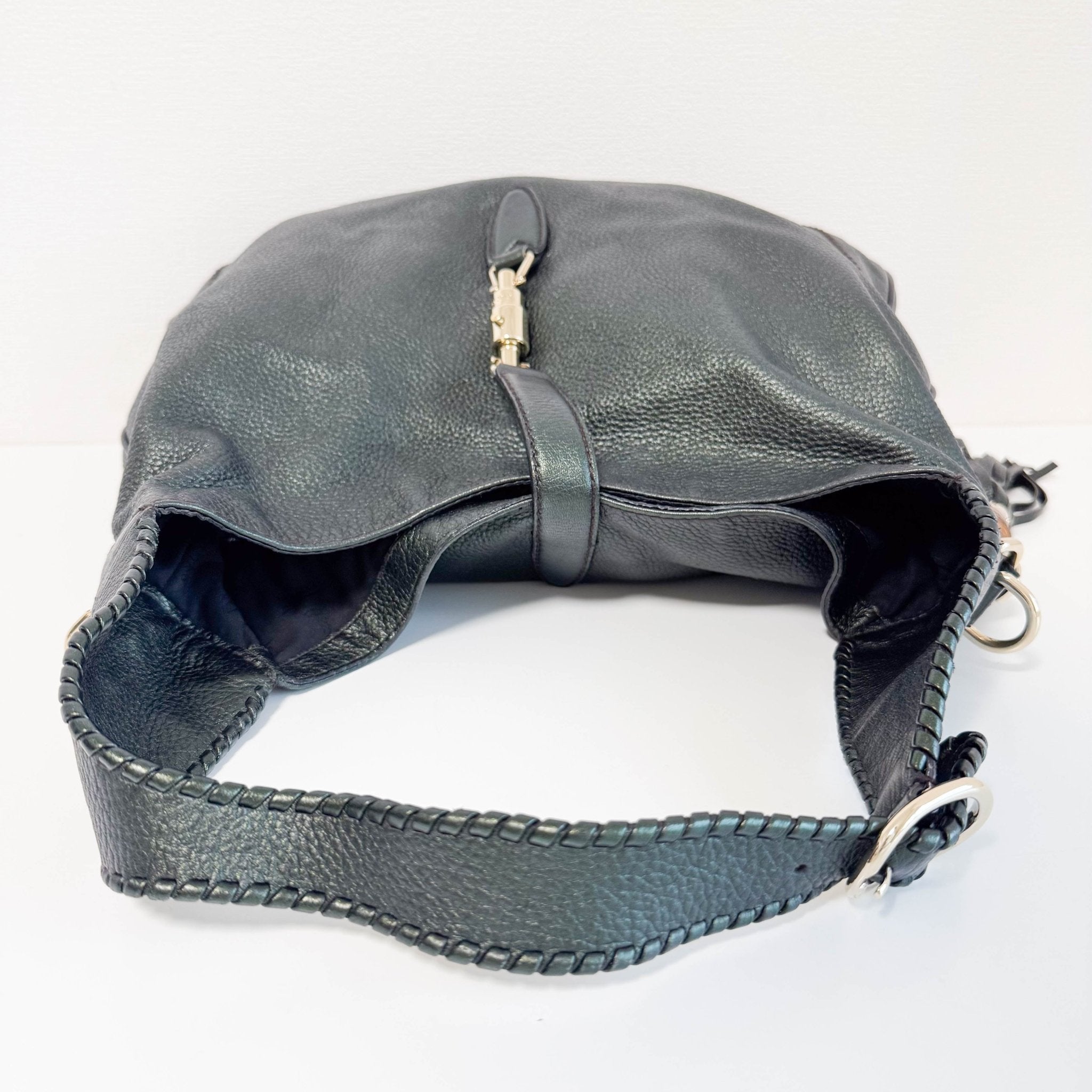 GUCCI New Jackie Metallic Calfskin Medium Shoulder Bag Green, in , Sold by HIVE PRELOVED - Shoulder Bags, ,