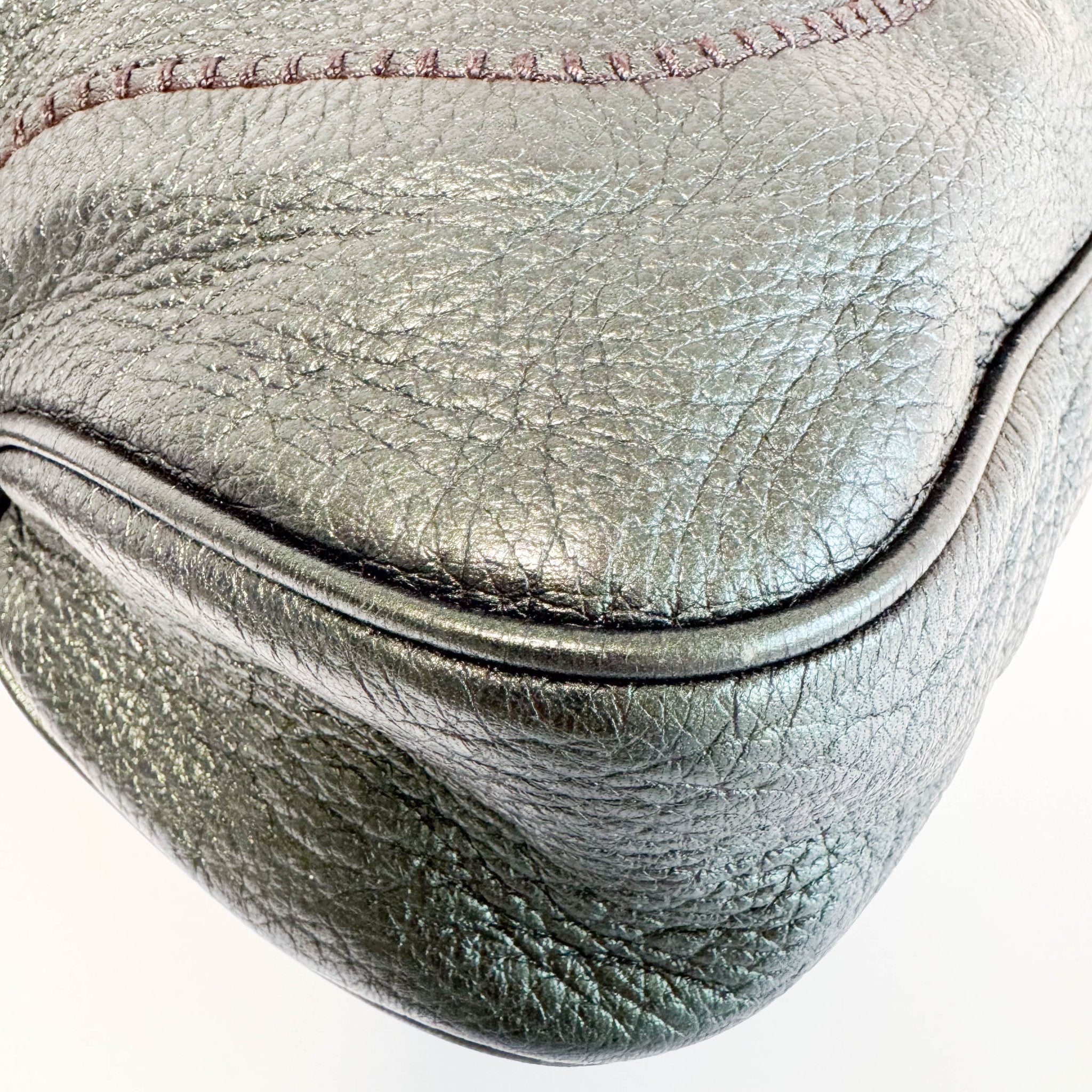 GUCCI New Jackie Metallic Calfskin Medium Shoulder Bag Green, in , Sold by HIVE PRELOVED - Shoulder Bags, ,