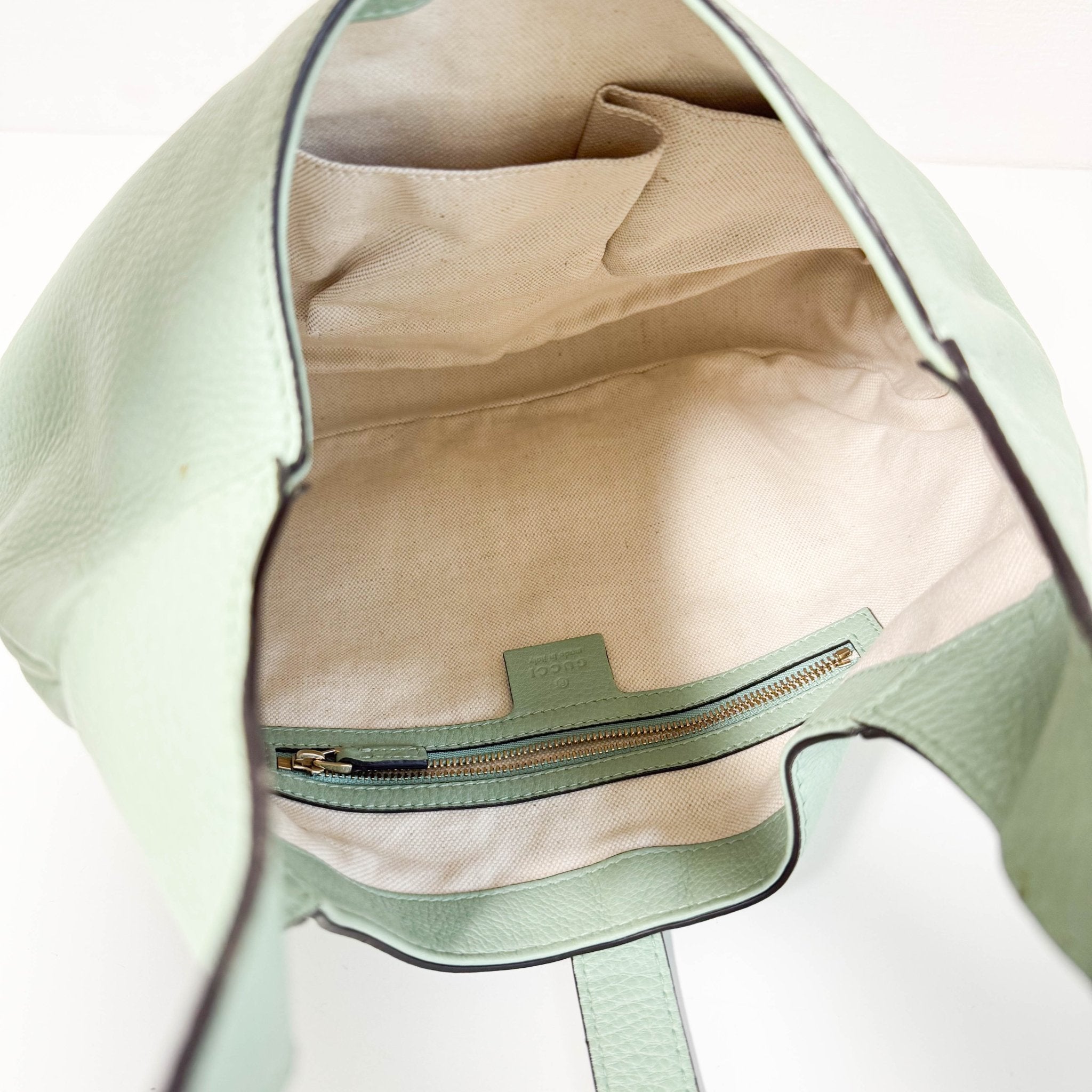 GUCCI New Jackie Mint Green Shoulder Bag, in , Sold by HIVE PRELOVED - Shoulder Bags, ,