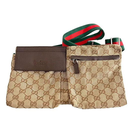 GUCCI Ophidia Cloth Crossbody Bag, Brown in Coated Canvas, Sold by HIVE PRELOVED - , ,
