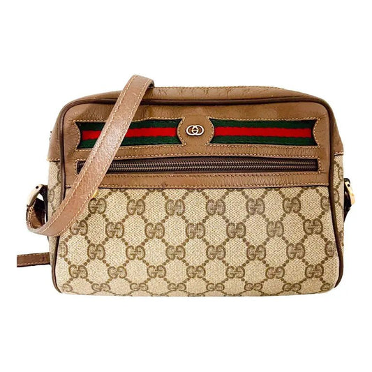 GUCCI Ophidia GG Supreme Cloth Handbag, Brown in Coated Canvas, Sold by HIVE PRELOVED - , ,