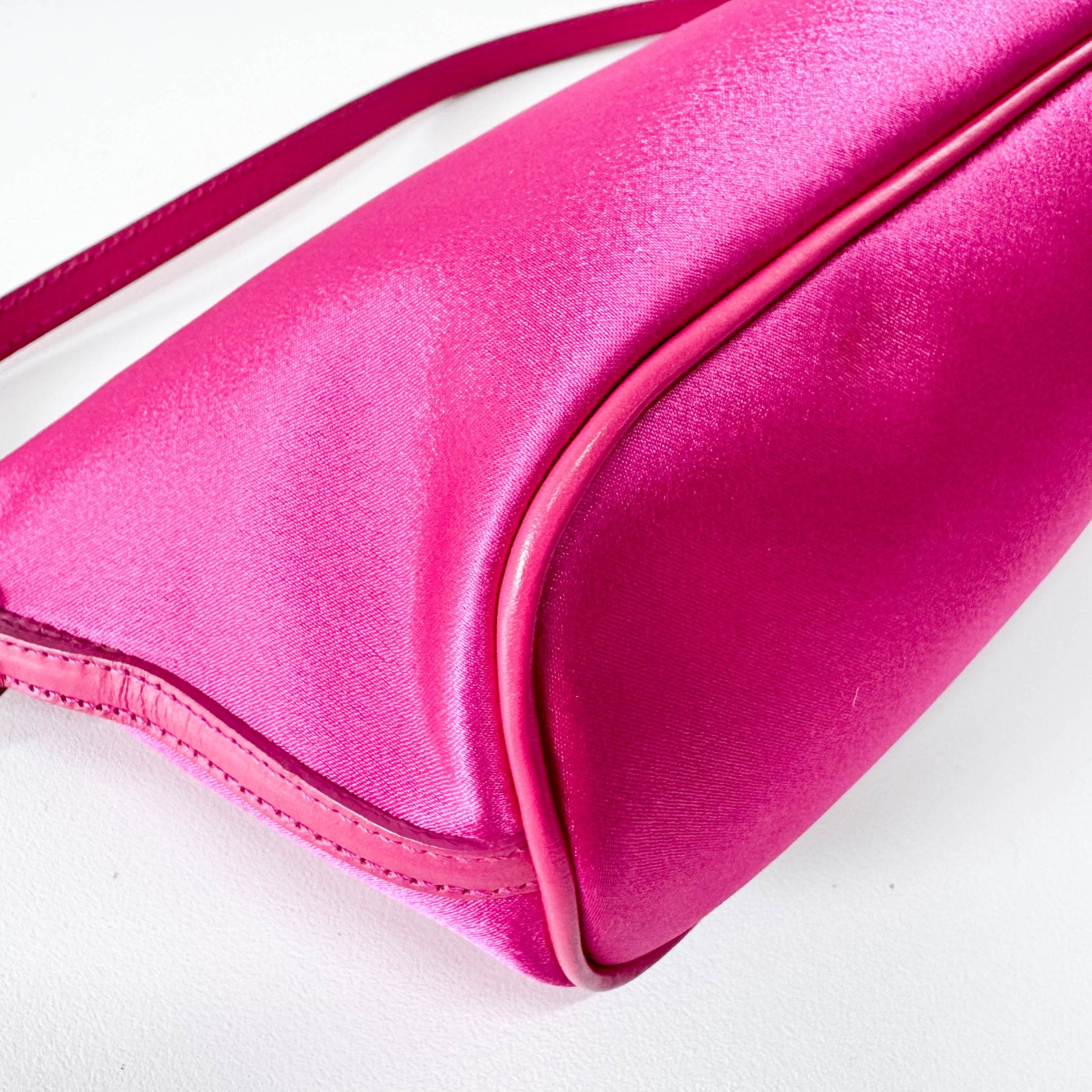 GUCCI Pink Satin Mini Pochette Pouch Bag, in , Sold by HIVE PRELOVED - Pouches, ,