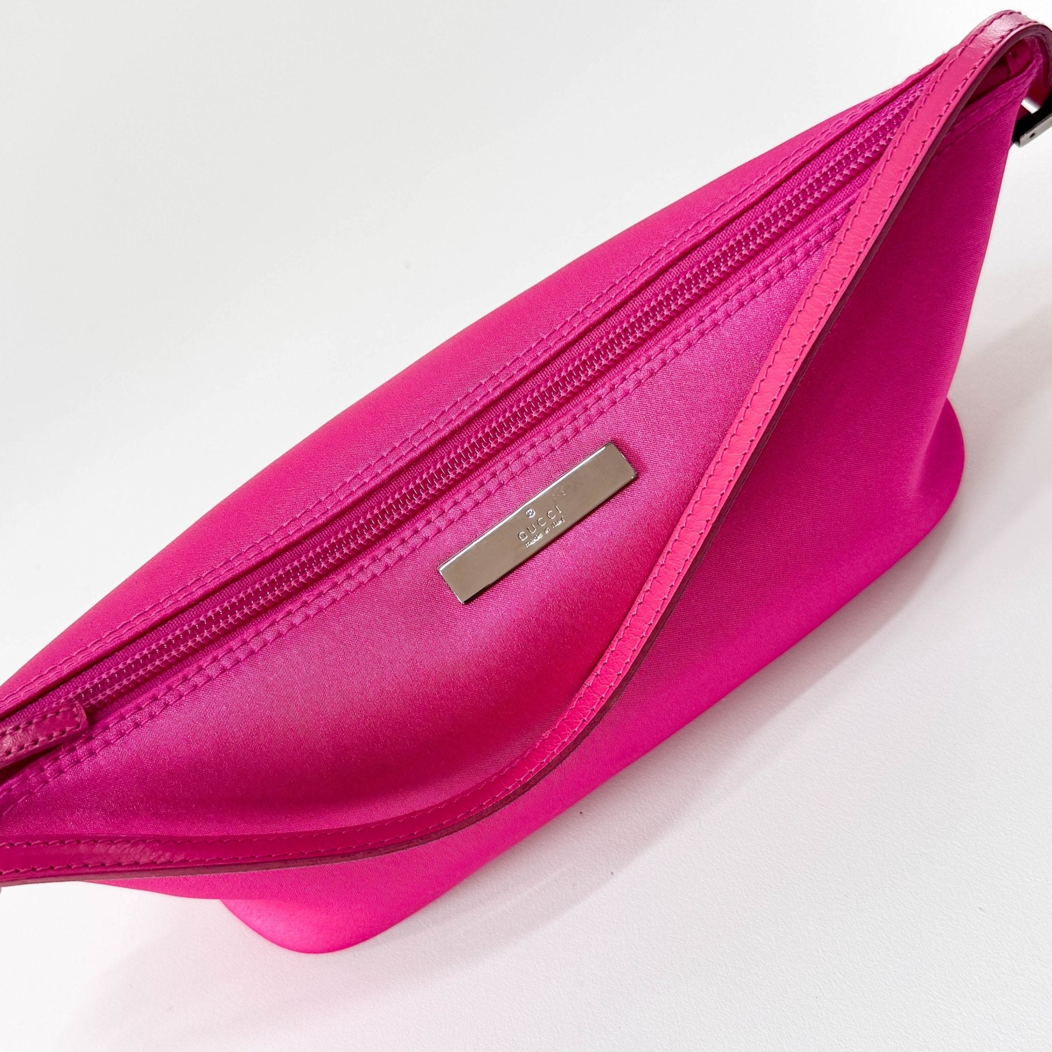 GUCCI Pink Satin Mini Pochette Pouch Bag, in , Sold by HIVE PRELOVED - Pouches, ,